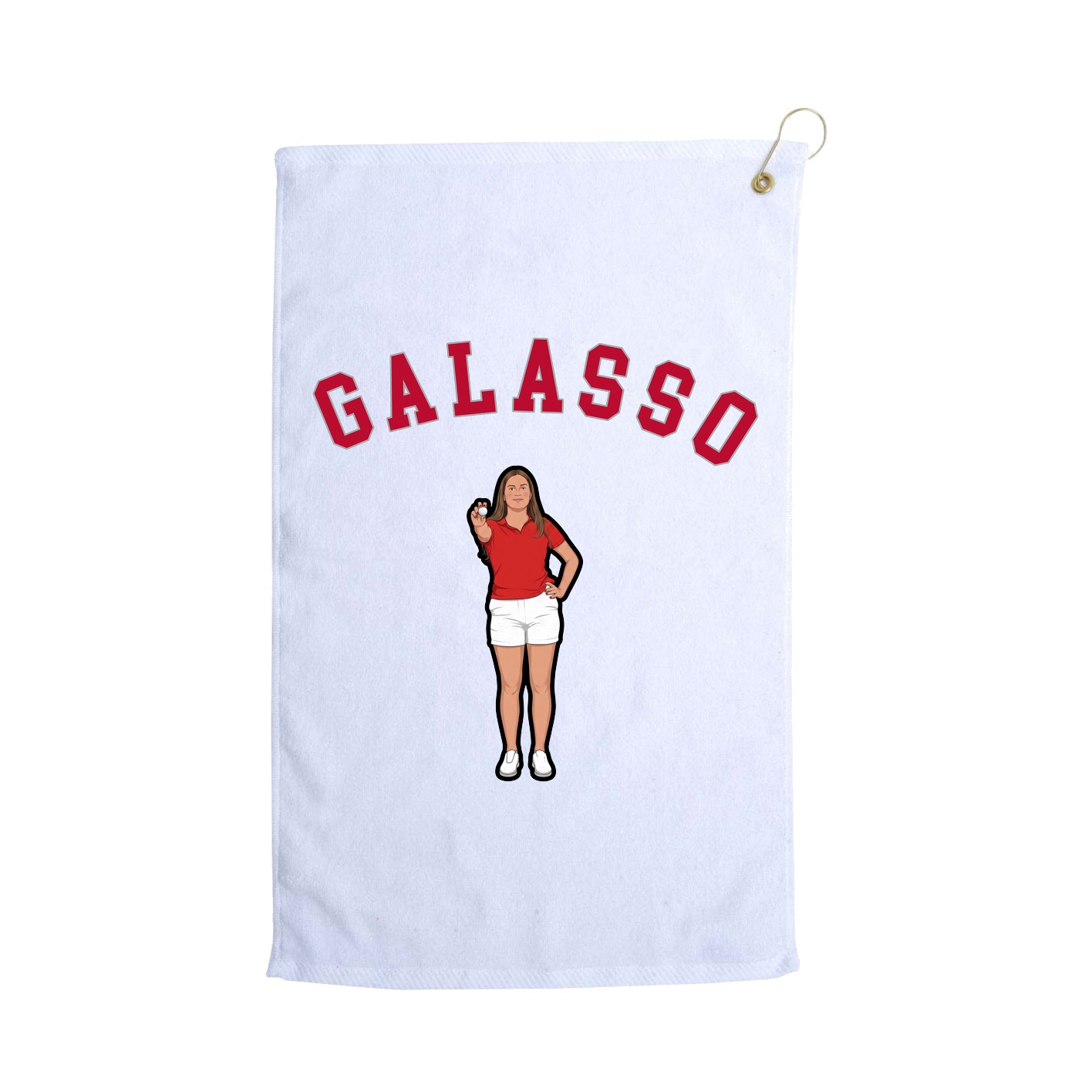 Golf Towel — Shirsey Arch in White