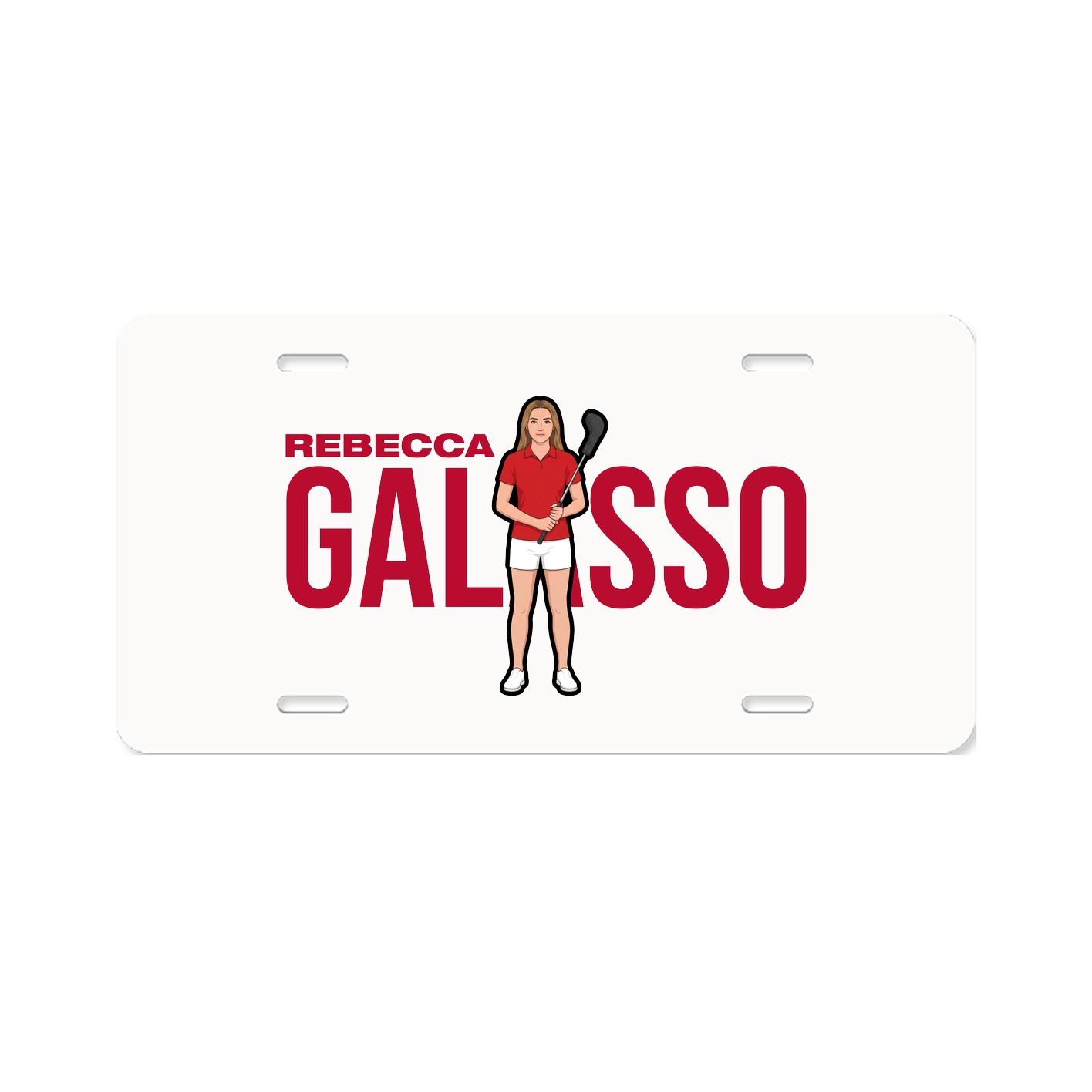 License Plate — Player Name in Classic