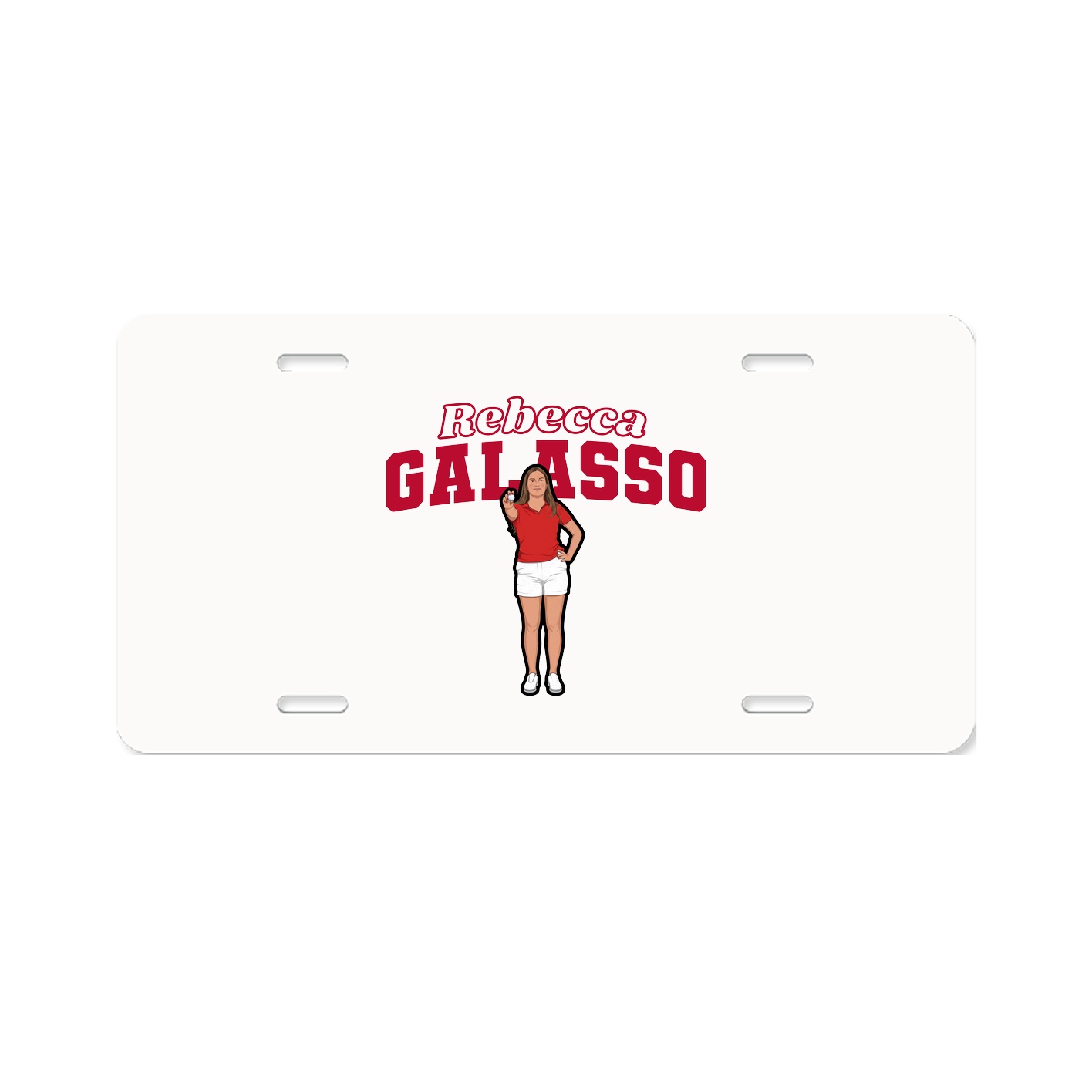 License Plate — Name Arch in Classic