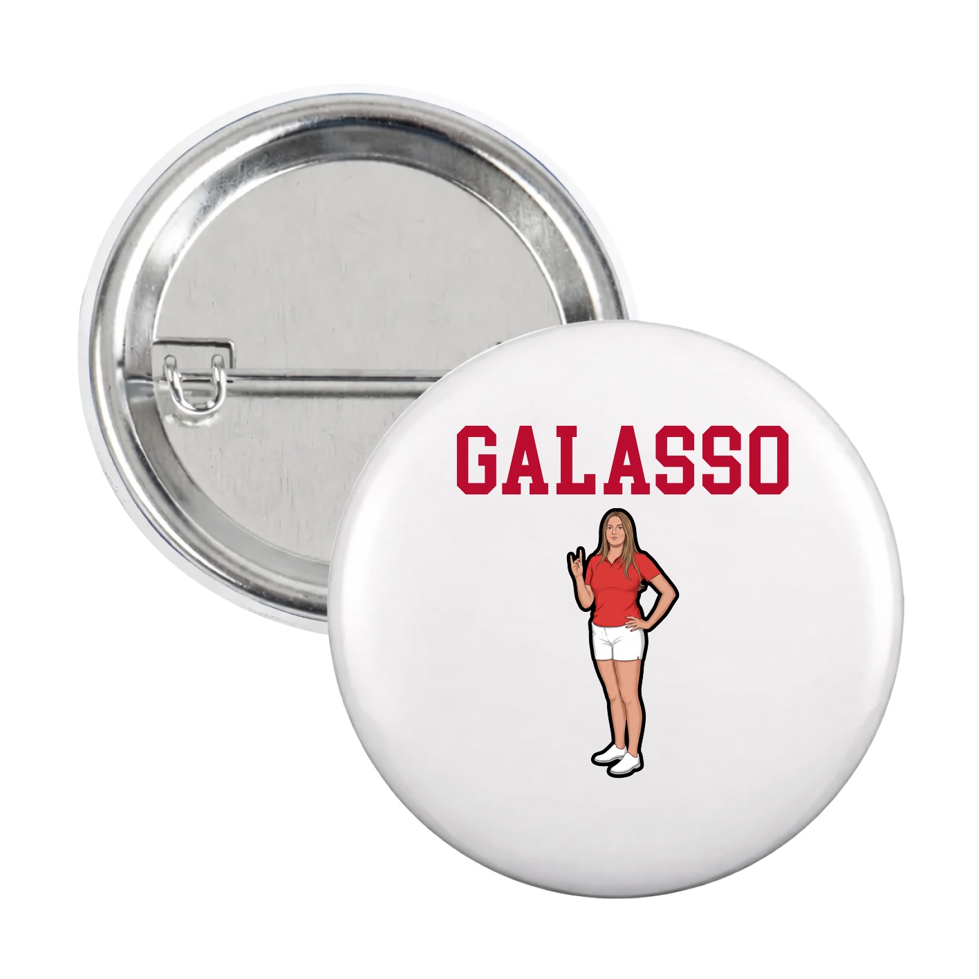 Game Day Button — Shirsey in White