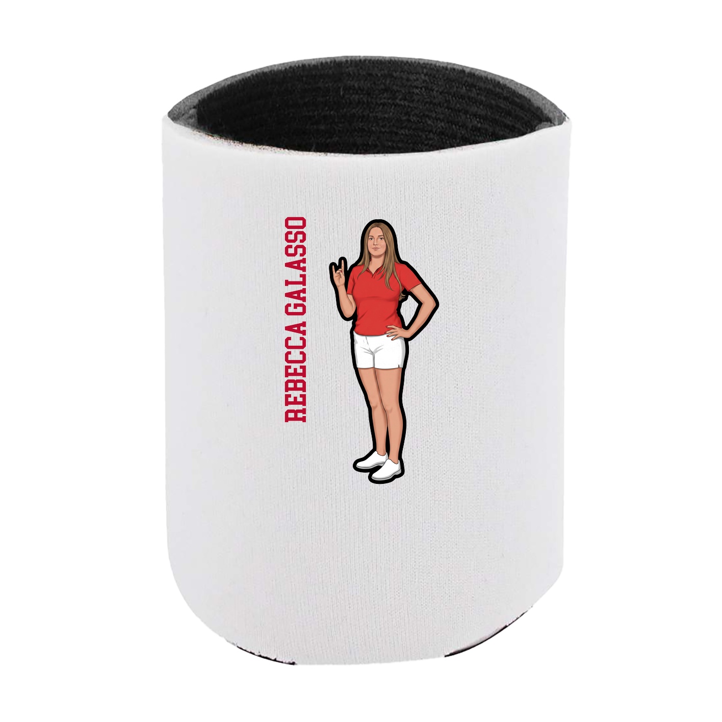Can Holder — Name Vertical in White