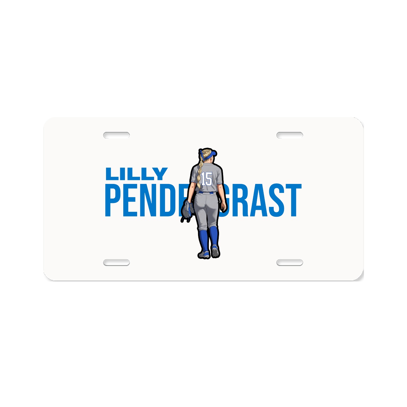 License Plate — Player Name in Classic