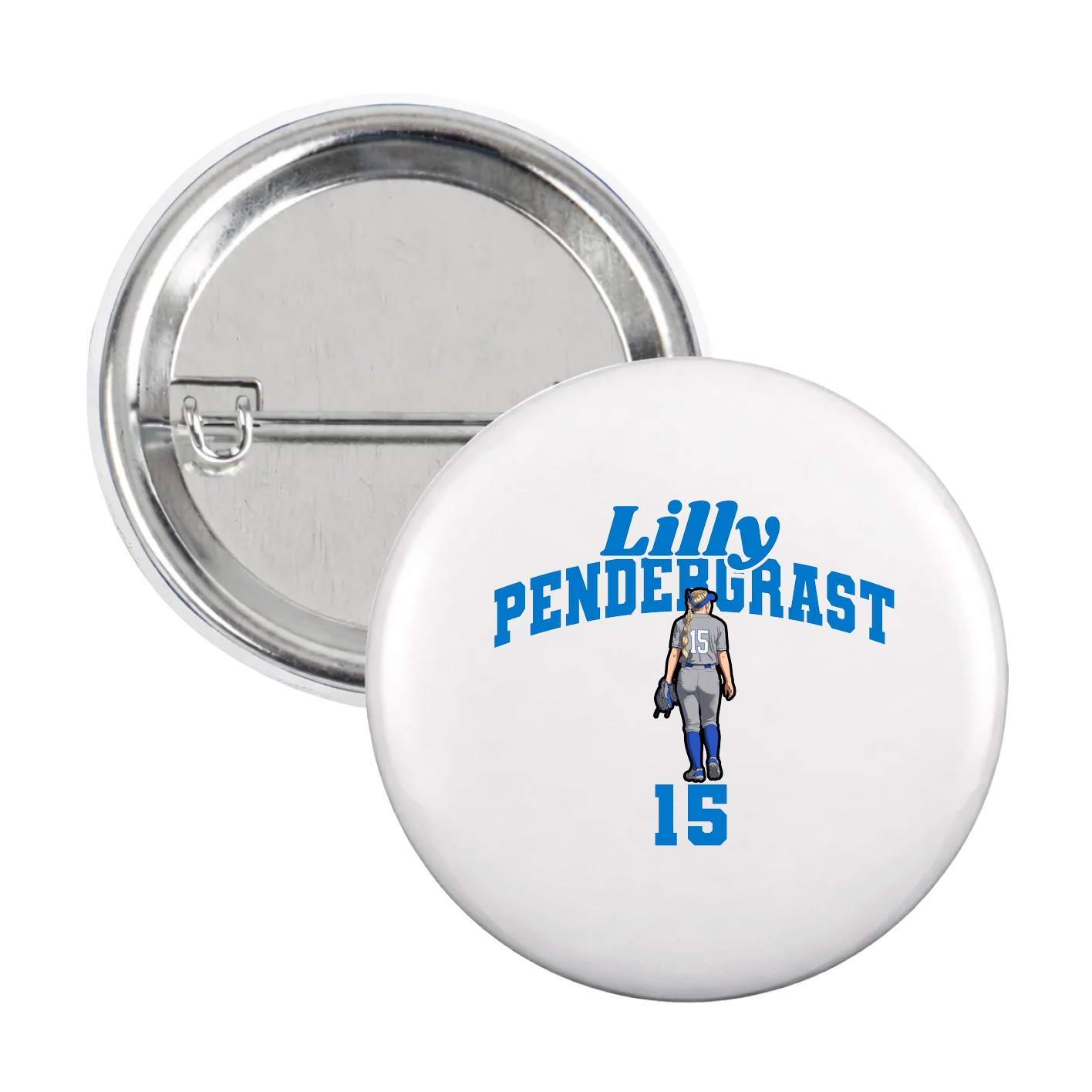 Game Day Button — Signature Arch in White