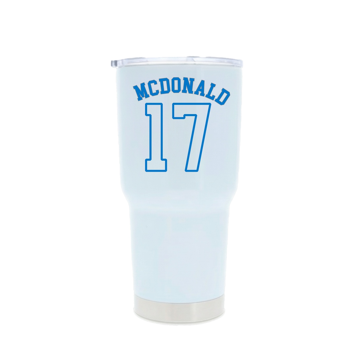 30oz Stainless Steel Tumbler — Shirsey Arch in White