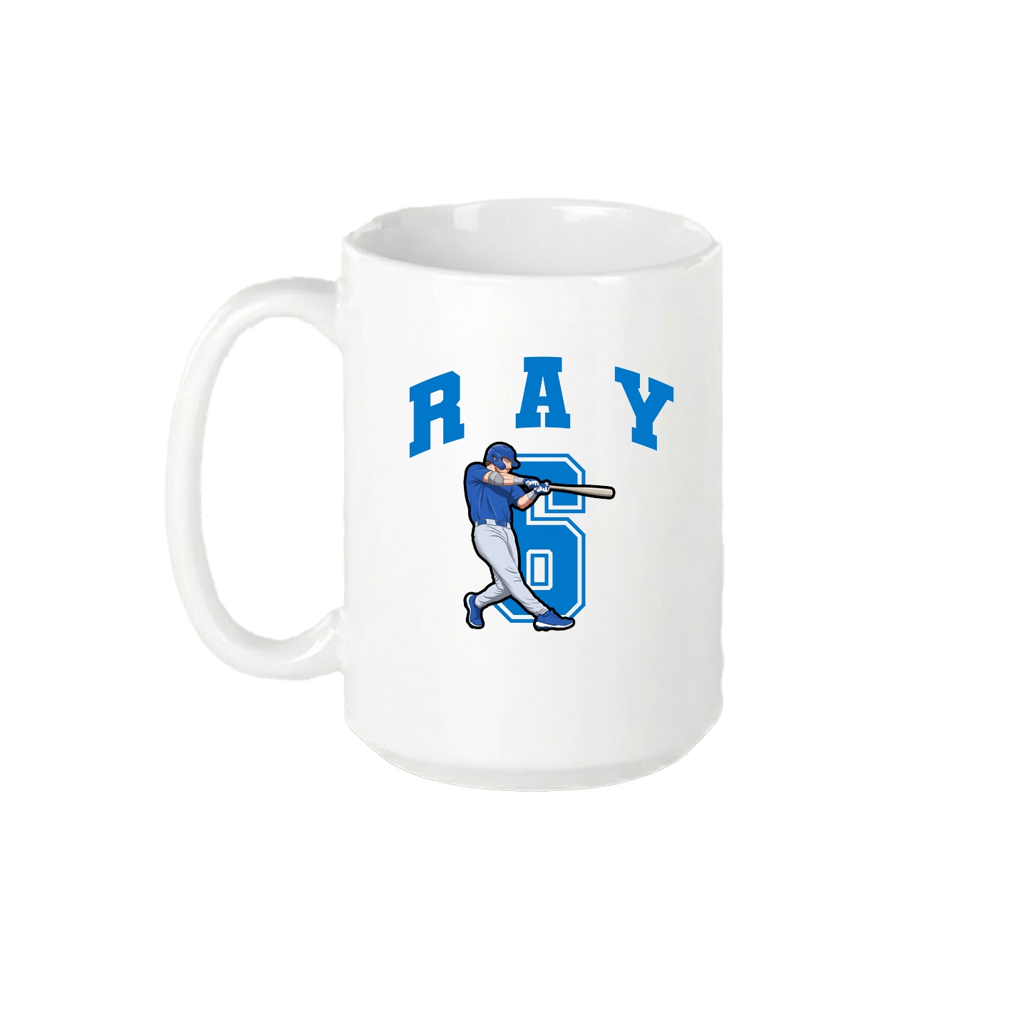 15oz Coffee Mug — Number in White