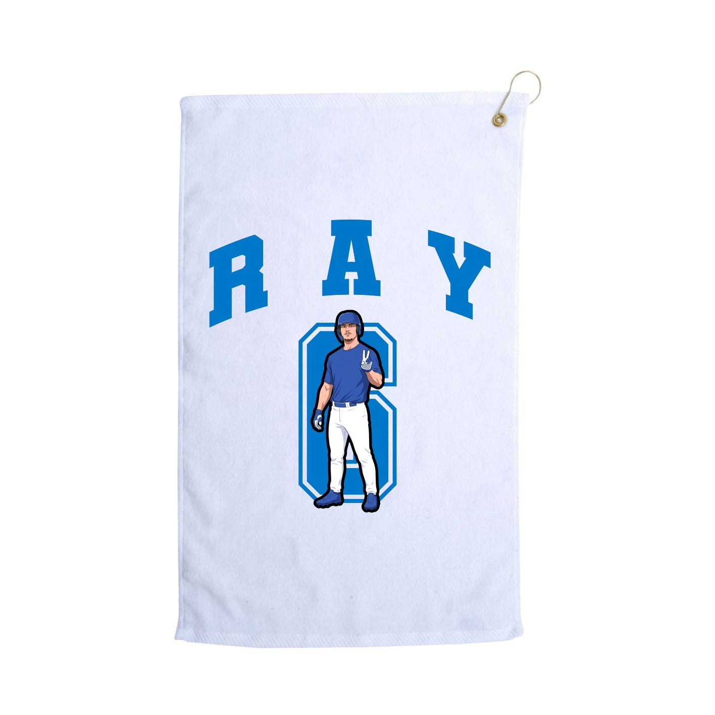 Golf Towel — Number in White