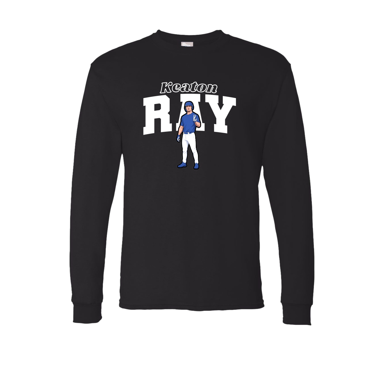Long Sleeve Tee — Name Arch in Black