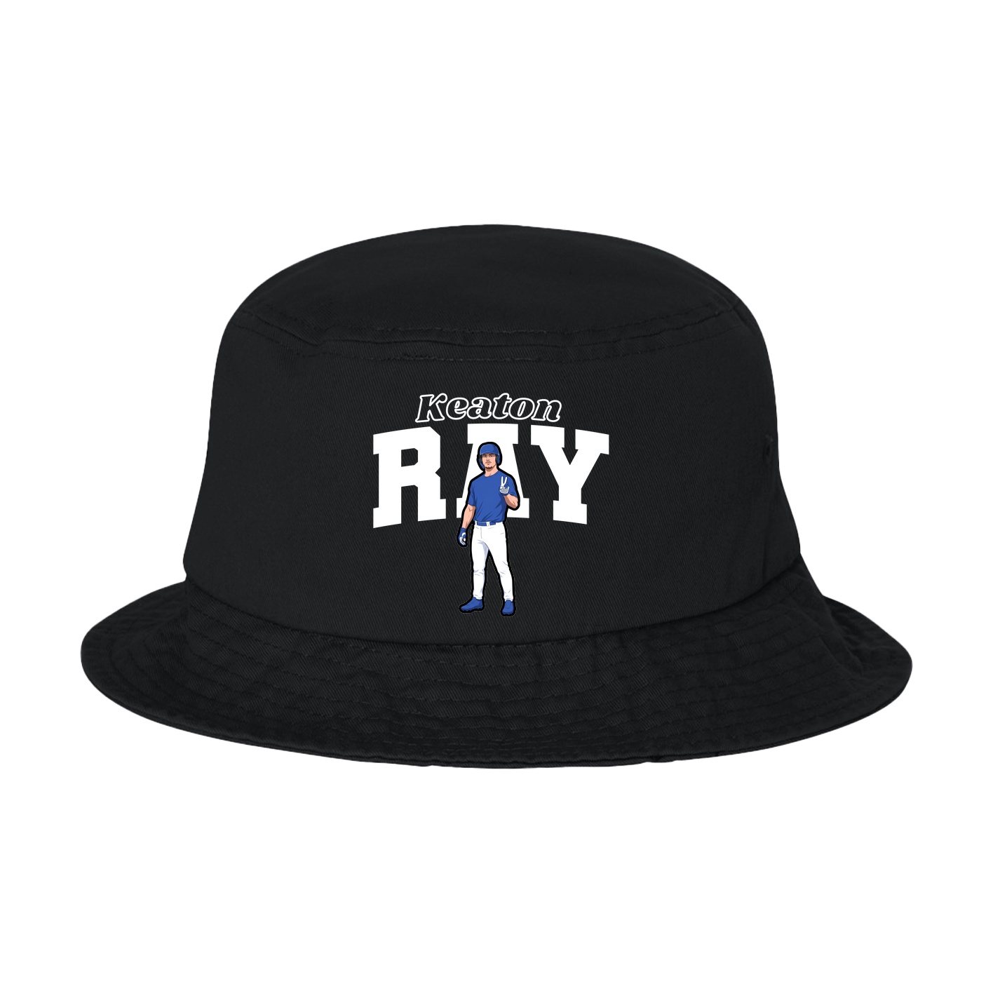 Bucket Cap — Name Arch in Black