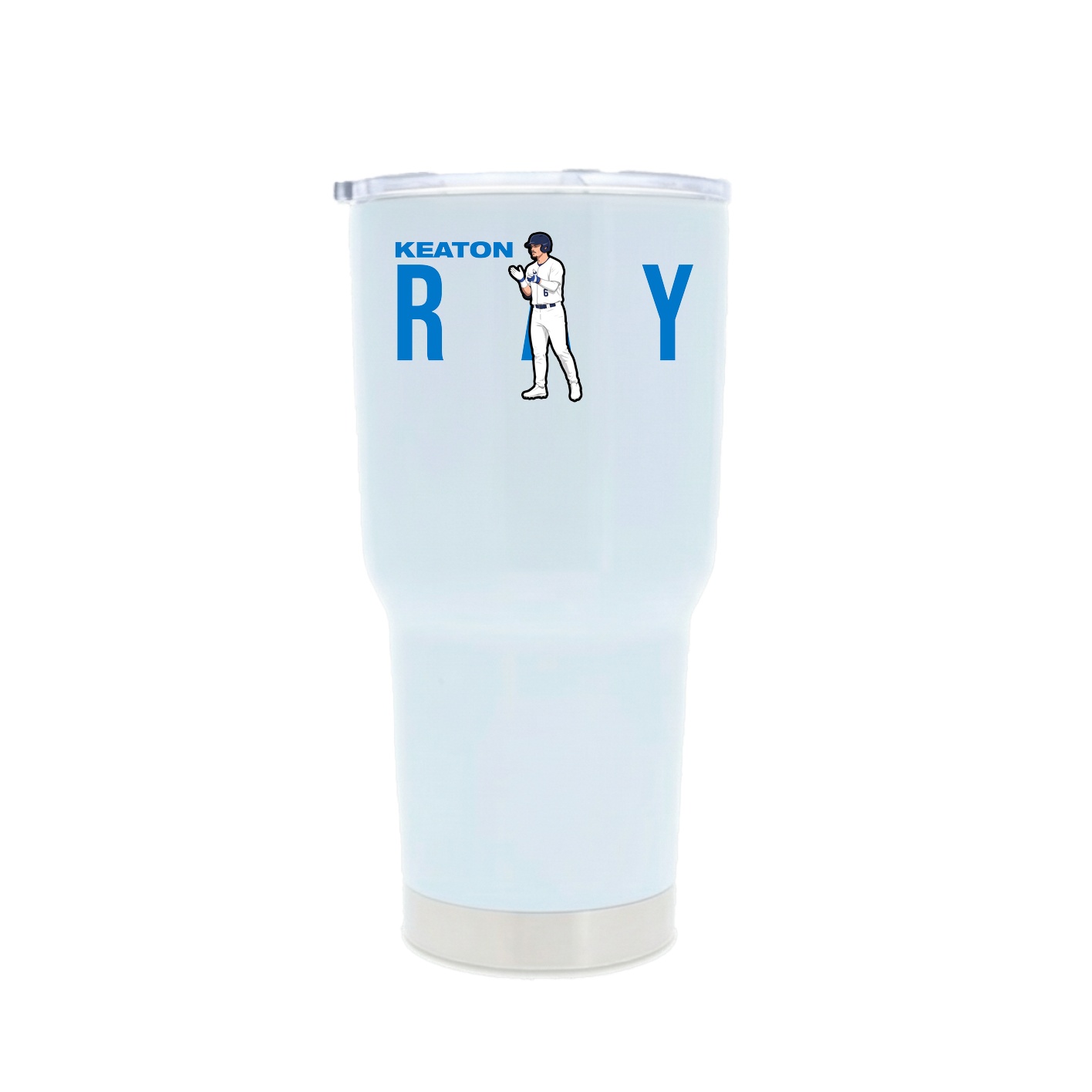 30oz Stainless Steel Tumbler — Player Name in White