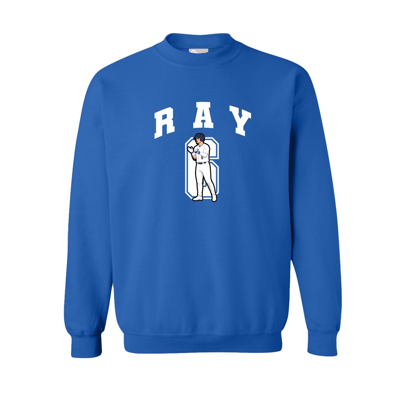 Fleece Crew — Number in Royal