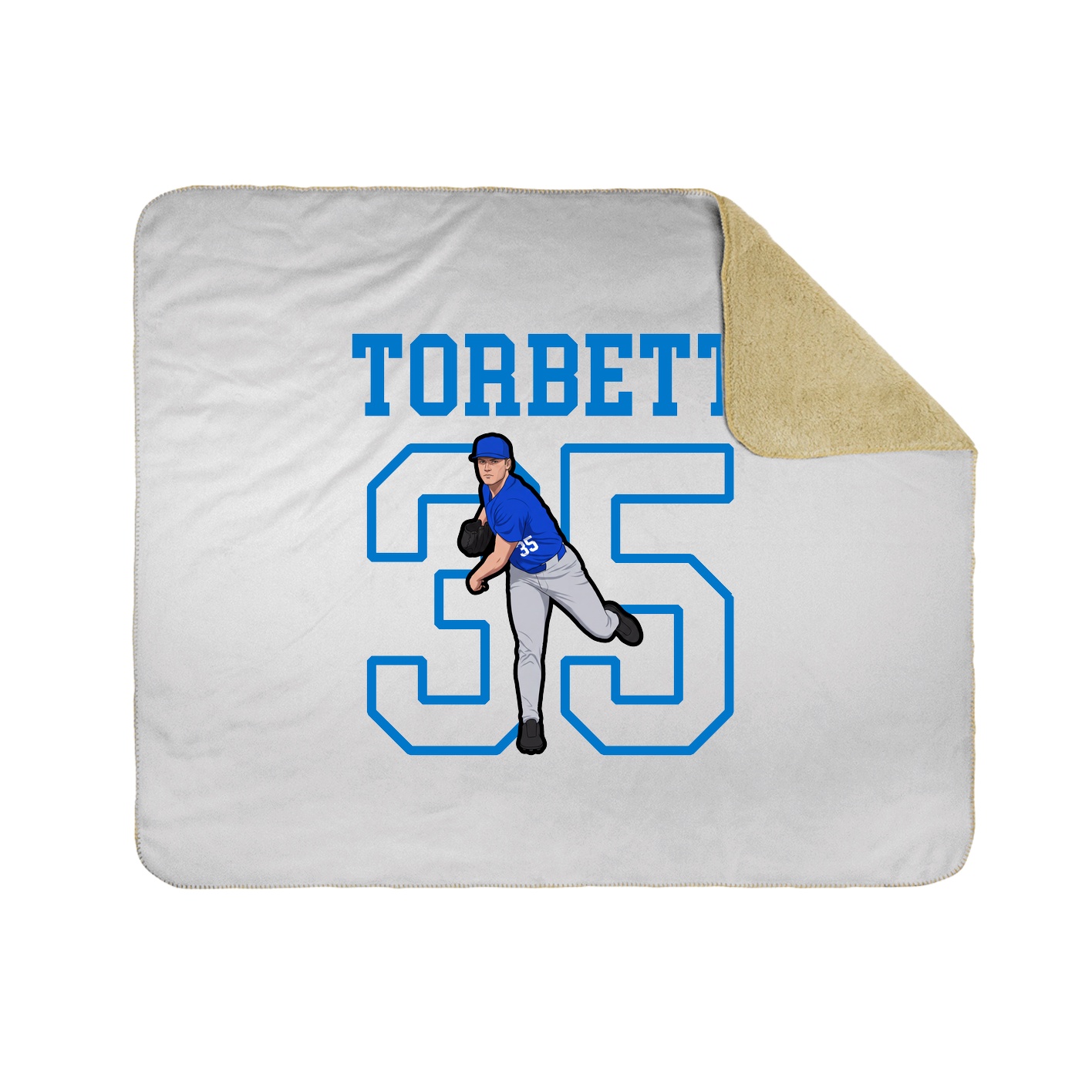 Throw Blanket — Shirsey in White