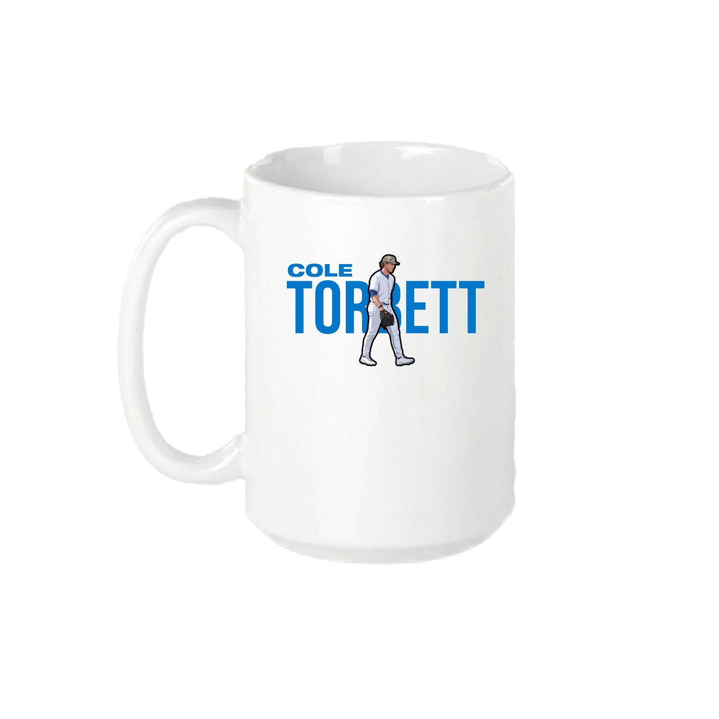 15oz Coffee Mug — Player Name in White