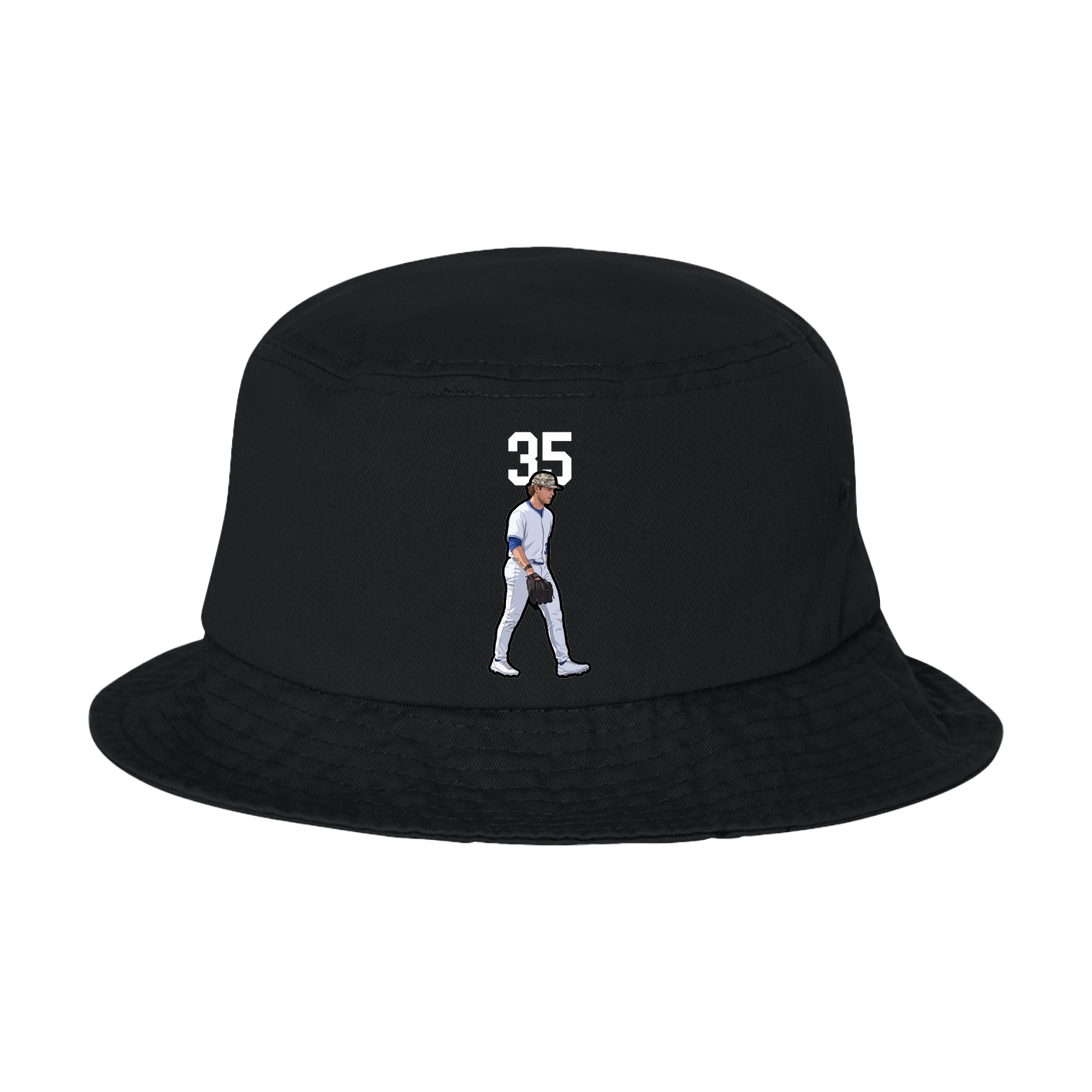 Bucket Cap — Number Top in Black