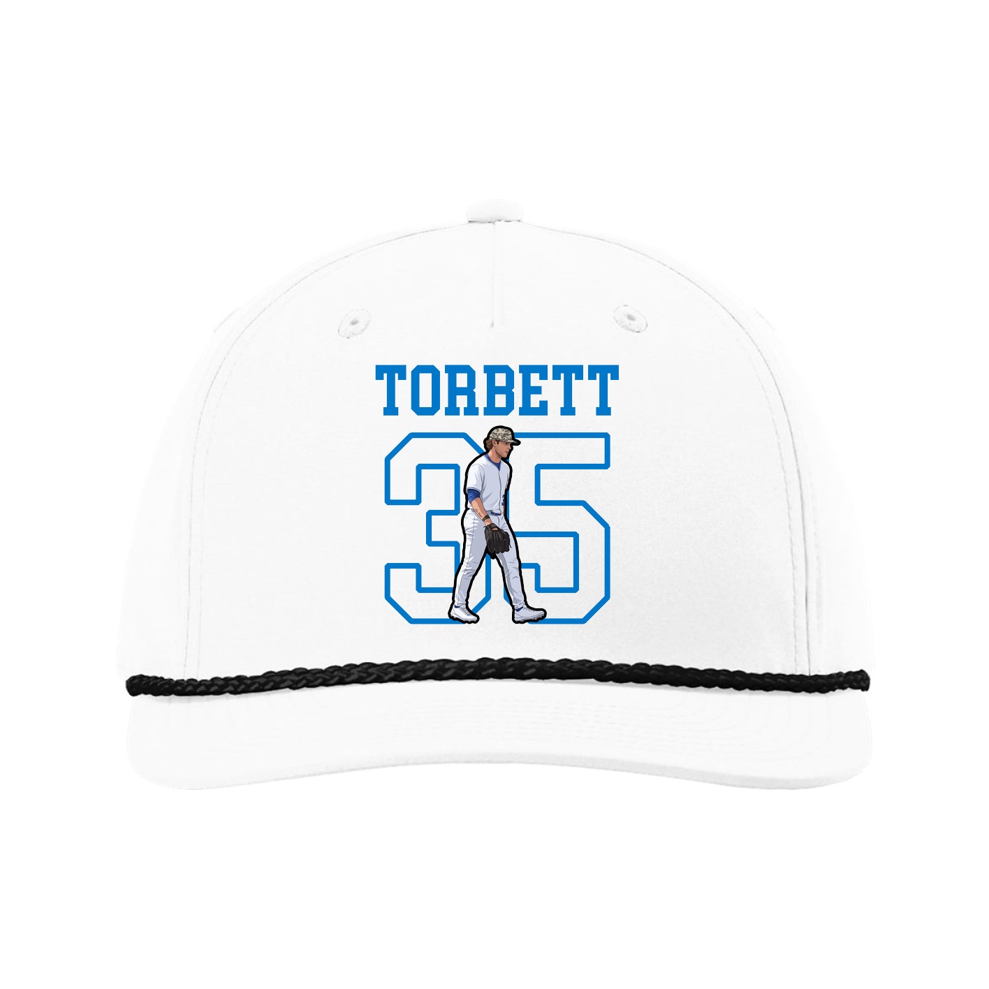 Five-Panel Classic Rope Cap — Shirsey in White