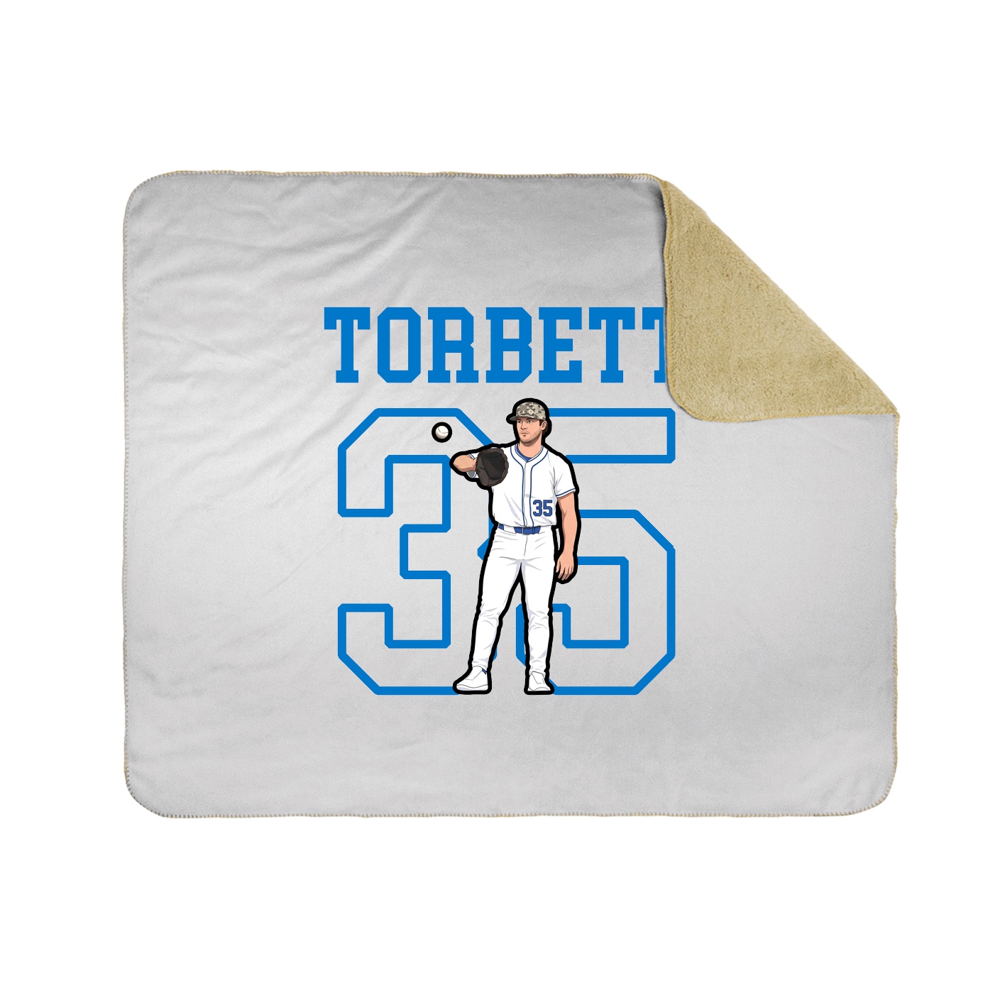 Throw Blanket — Shirsey in White