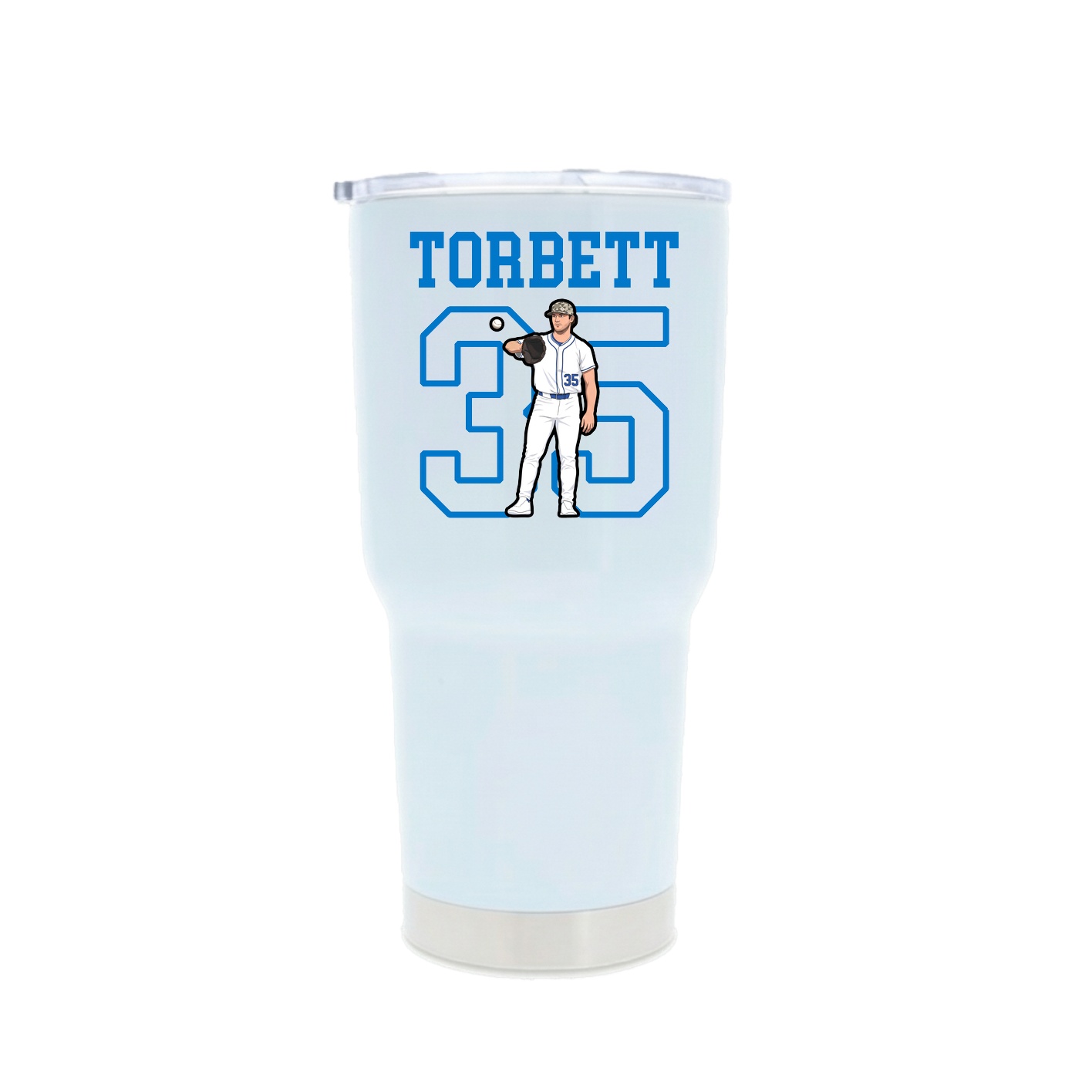 30oz Stainless Steel Tumbler — Shirsey in White