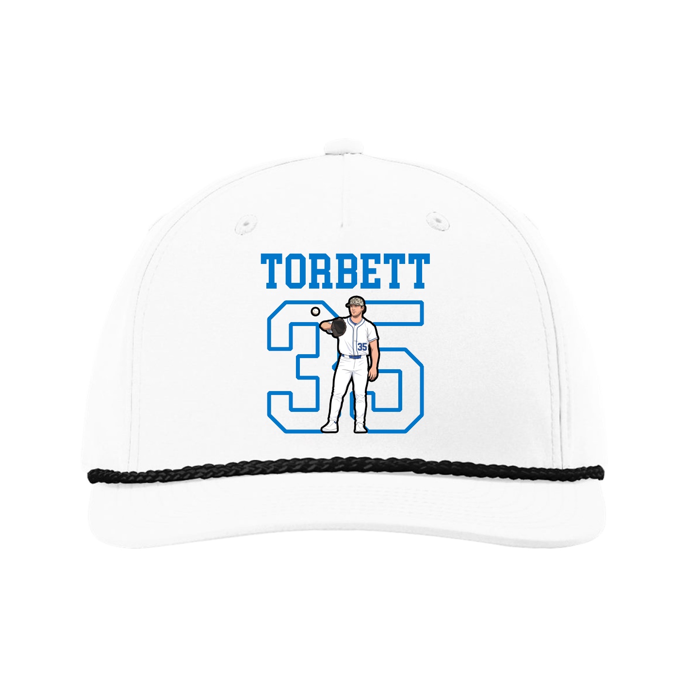 Five-Panel Classic Rope Cap — Shirsey in White