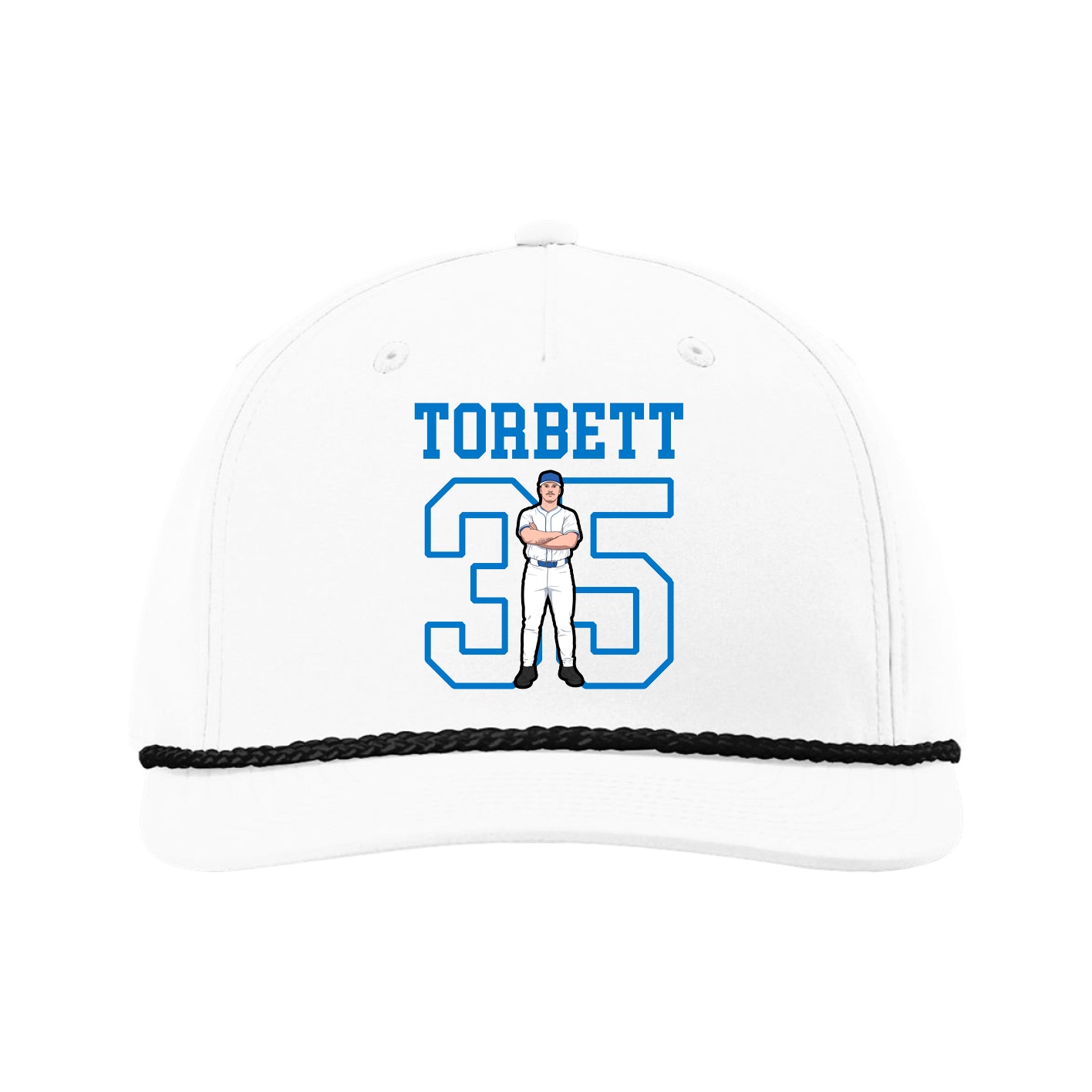 Five-Panel Classic Rope Cap — Shirsey in White