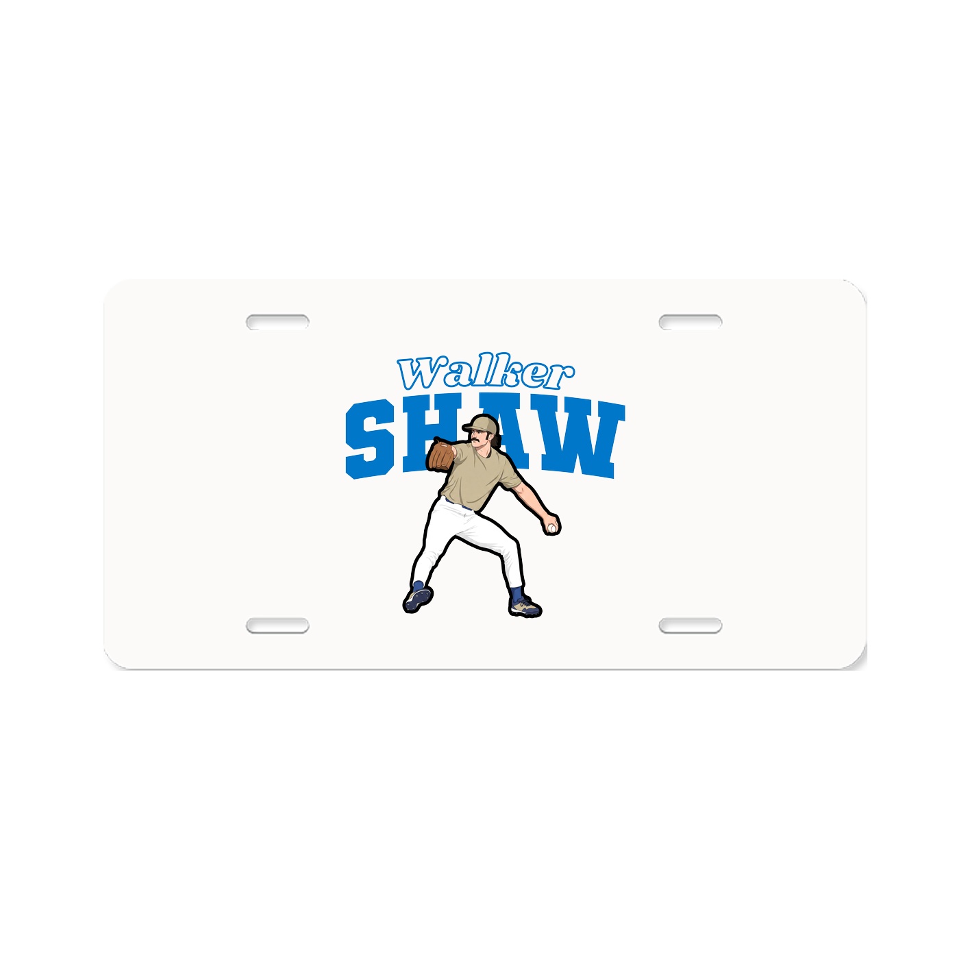 License Plate — Name Arch in Classic