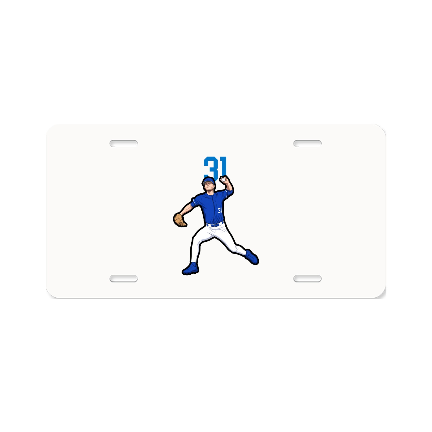 License Plate — Number Top in Classic