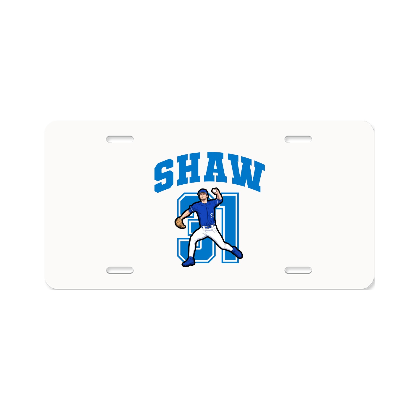 License Plate — Number in Classic