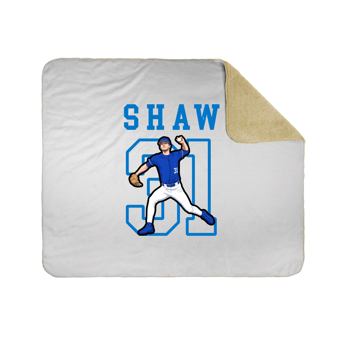 Throw Blanket — Shirsey in White