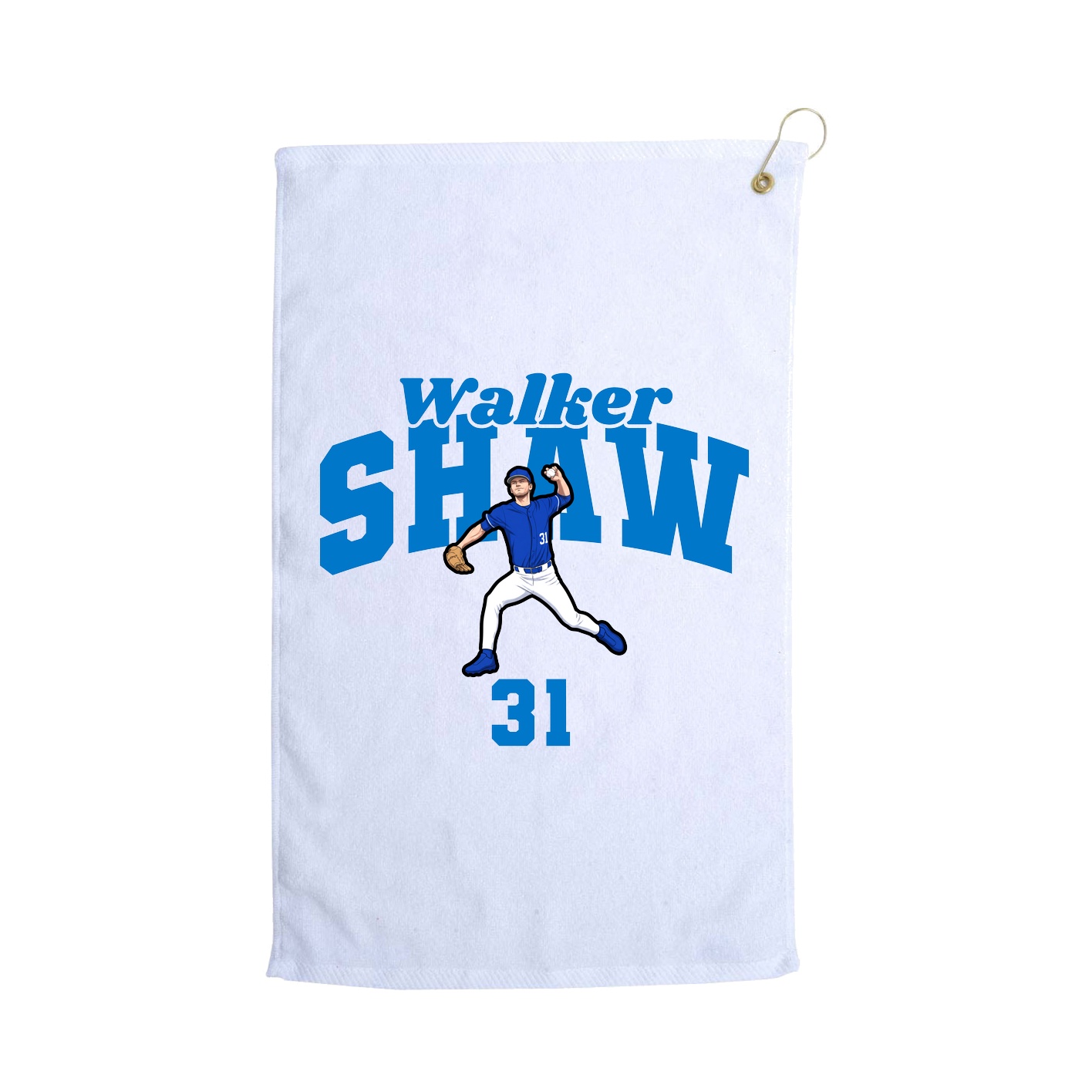 Golf Towel — Signature Arch in White