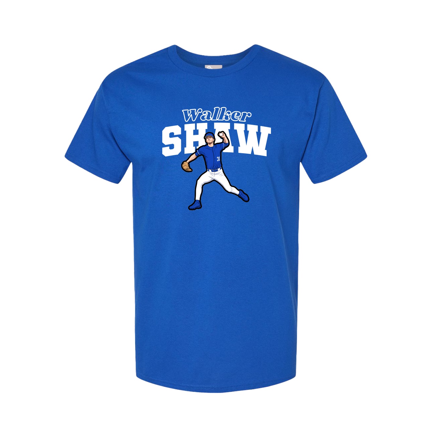 Youth Tee — Name Arch in Royal