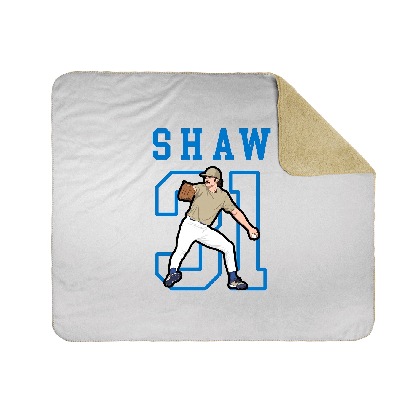Throw Blanket — Shirsey in White