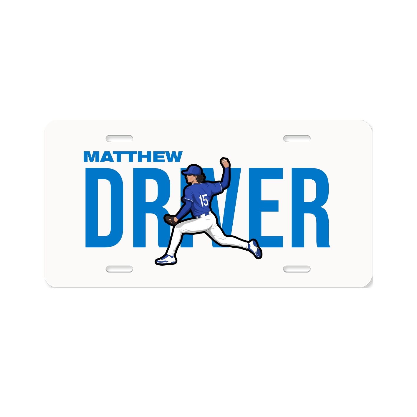 License Plate — Player Name in Classic