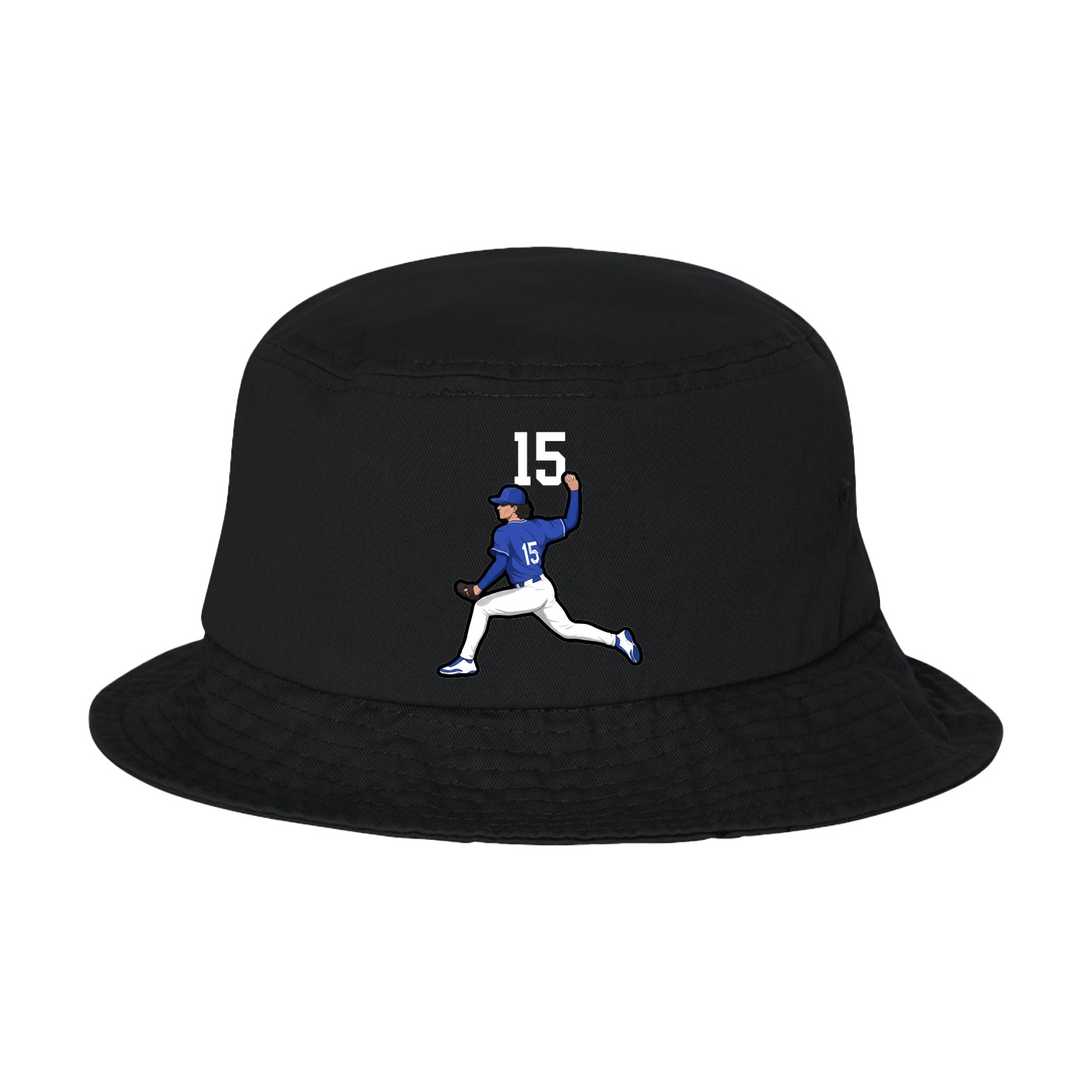 Bucket Cap — Number Top in Black