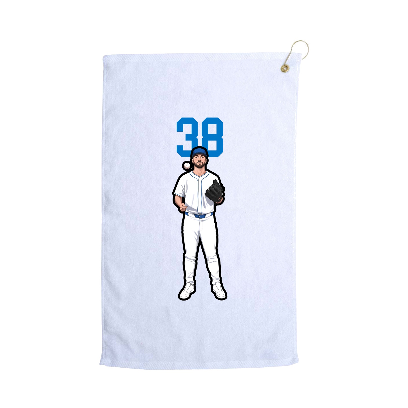 Golf Towel — Classic in White