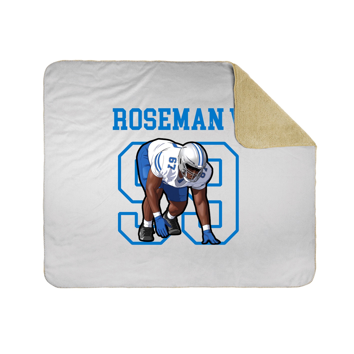 Throw Blanket — Shirsey in White