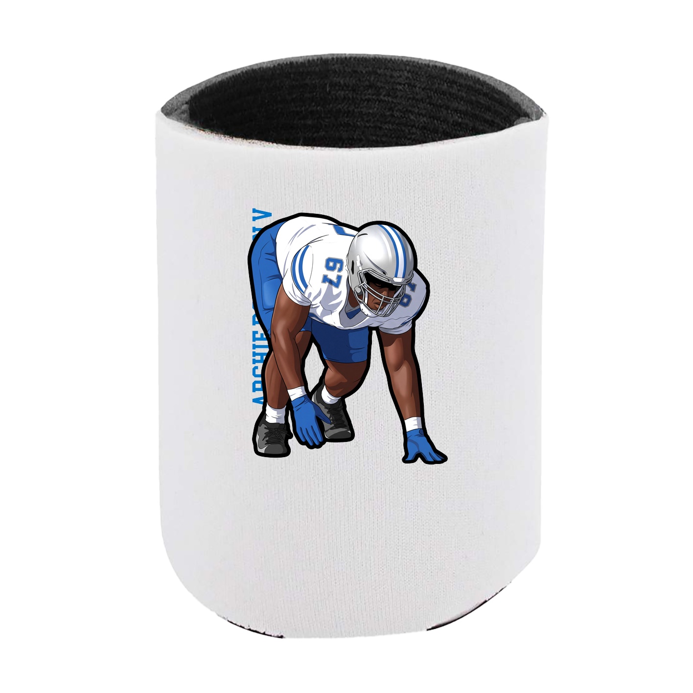 Can Holder — Name Vertical in White
