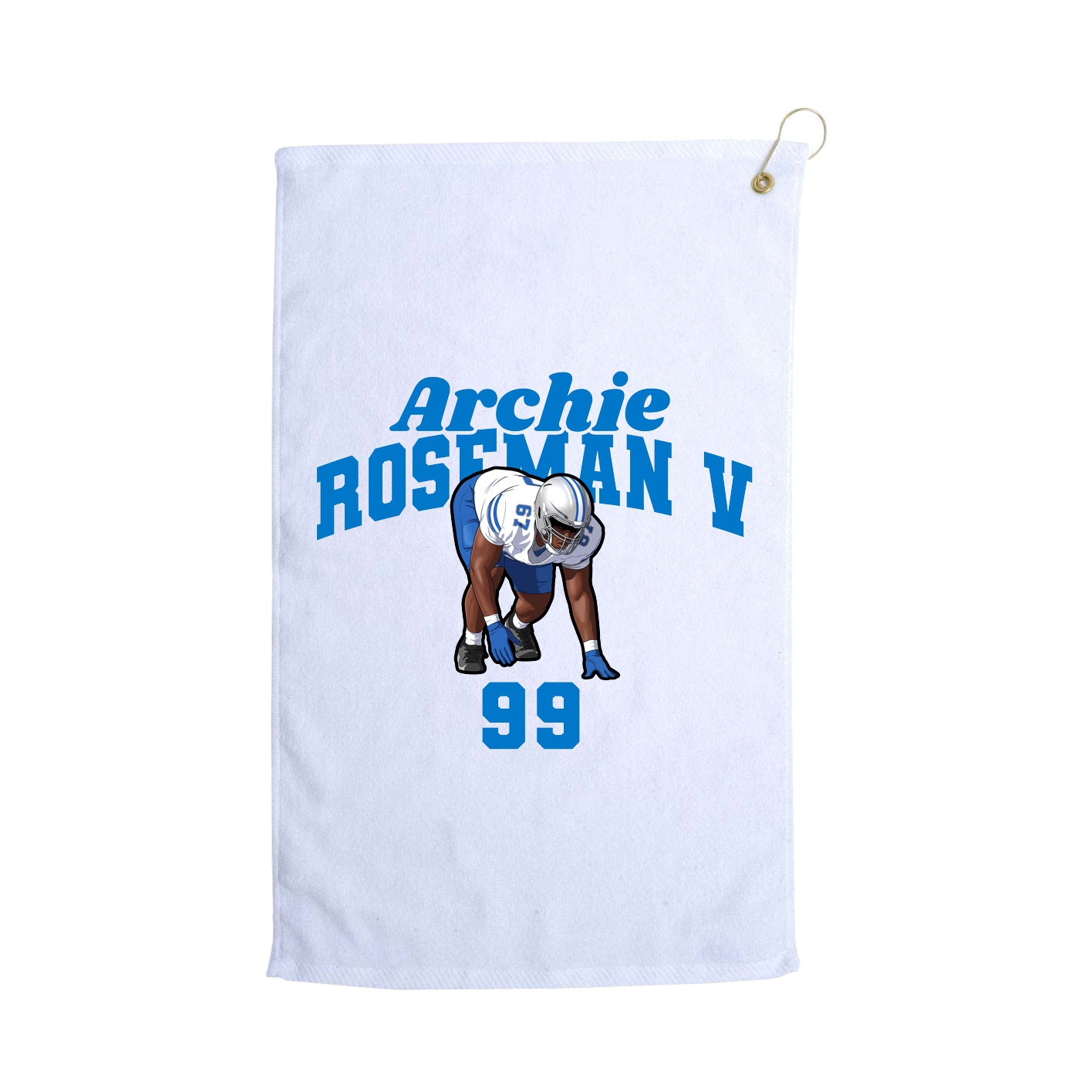 Golf Towel — Signature Arch in White