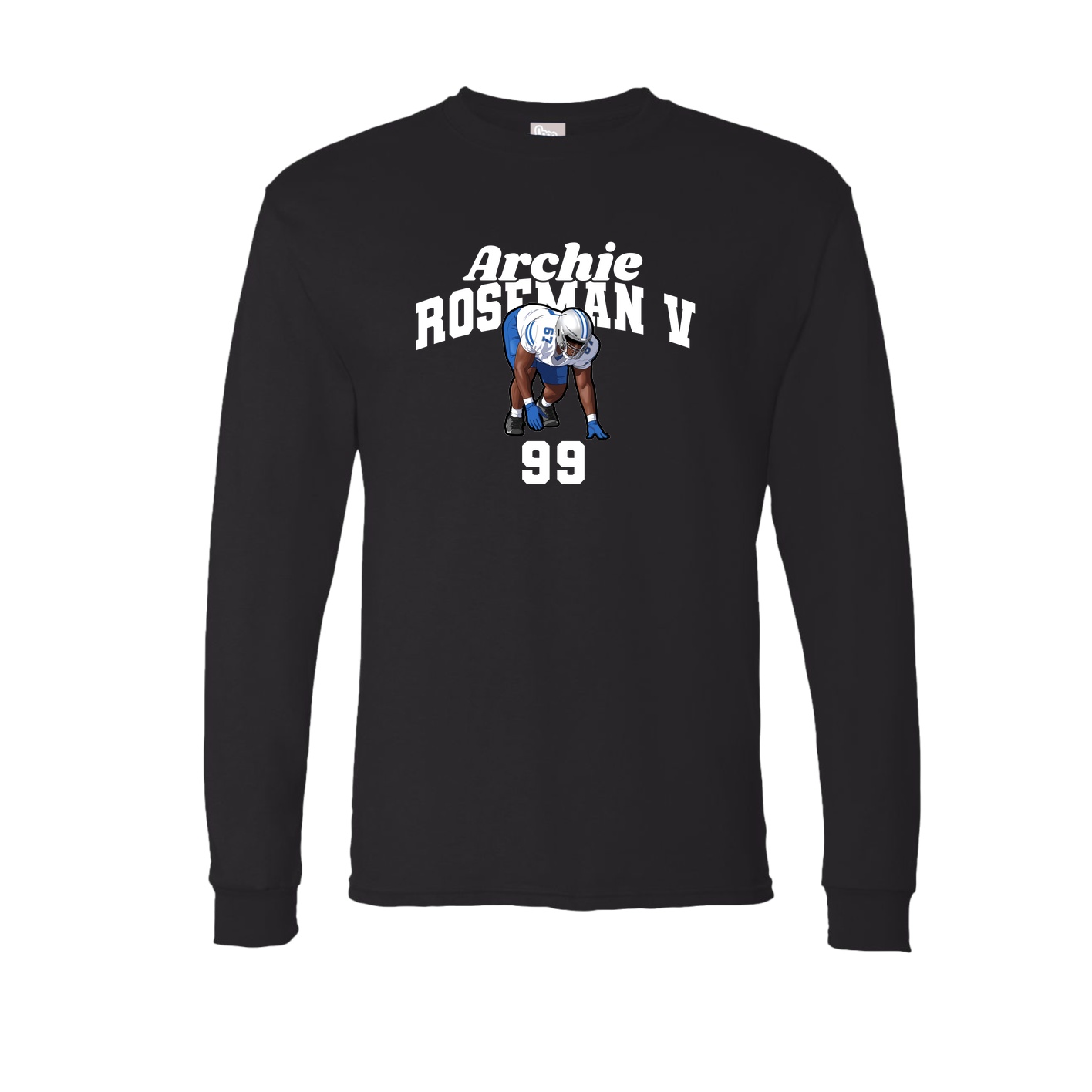 Long Sleeve Tee — Signature Arch in Black