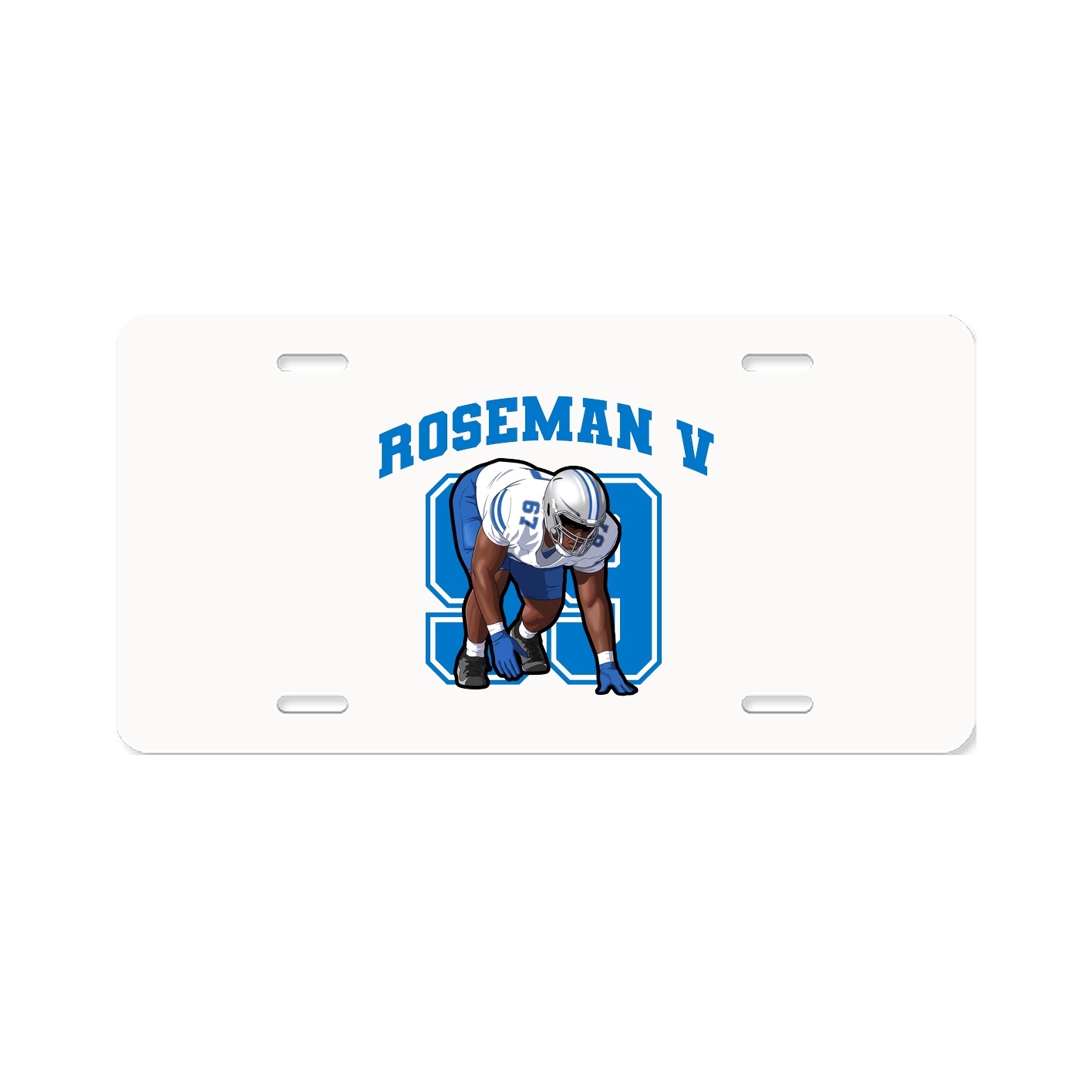 License Plate — Number in Classic