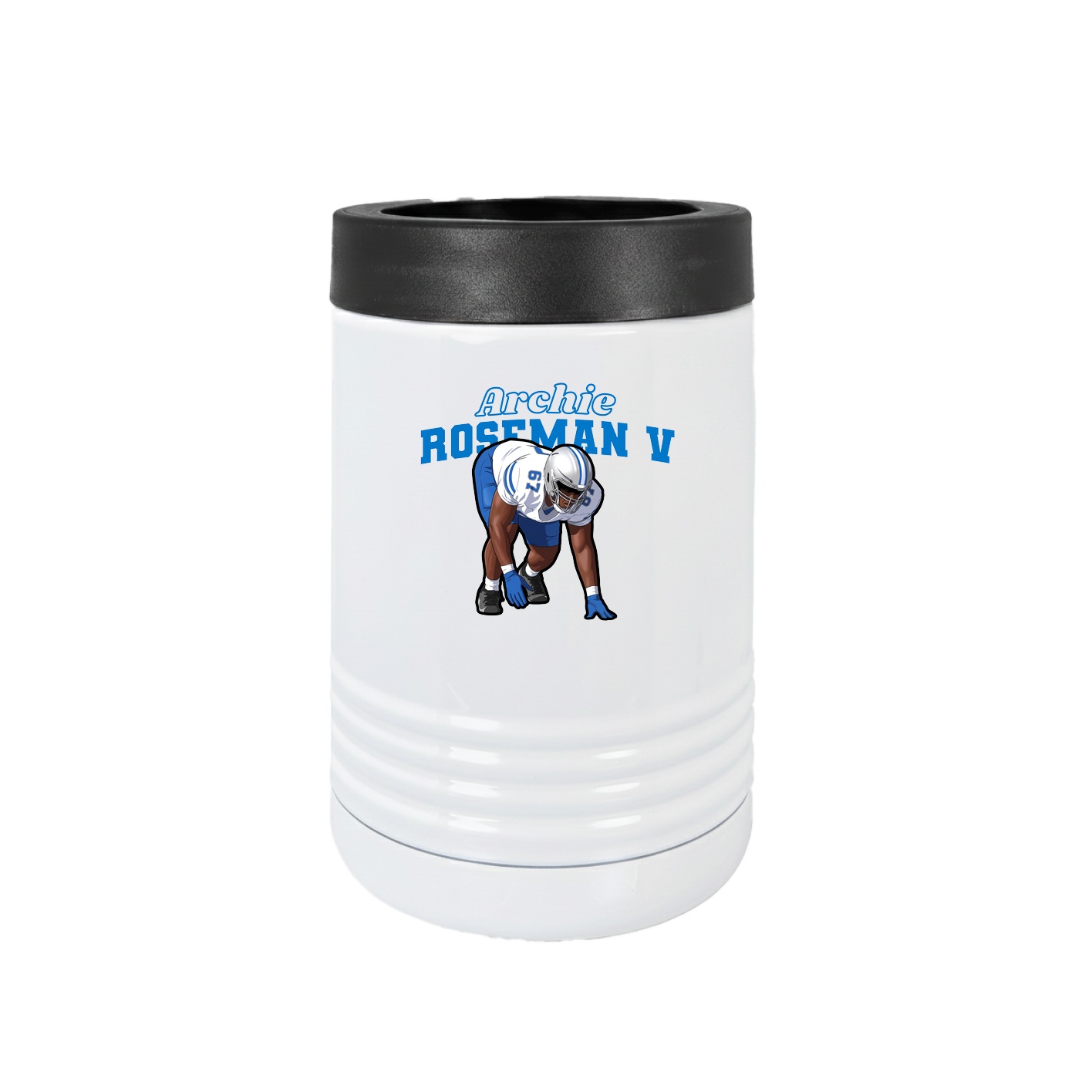 Beverage Holder — Name Arch in White