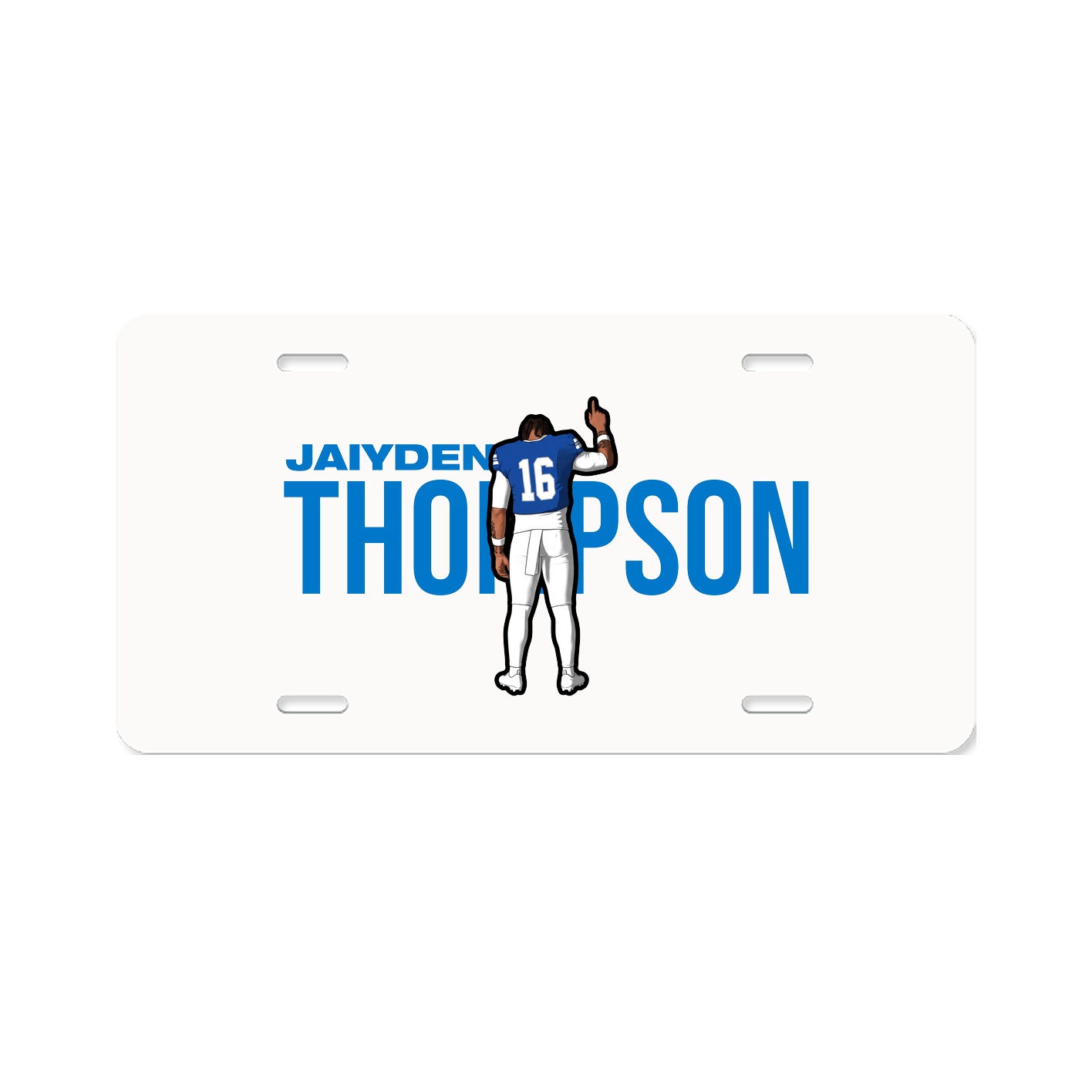 License Plate — Player Name in Classic