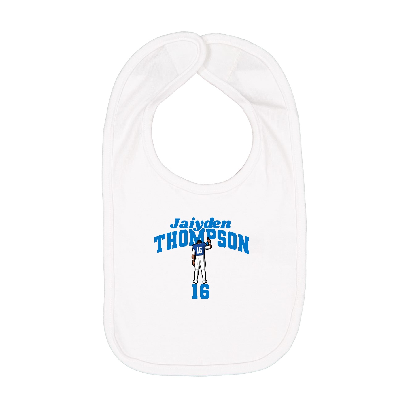 Infant Bib — Signature Arch in White