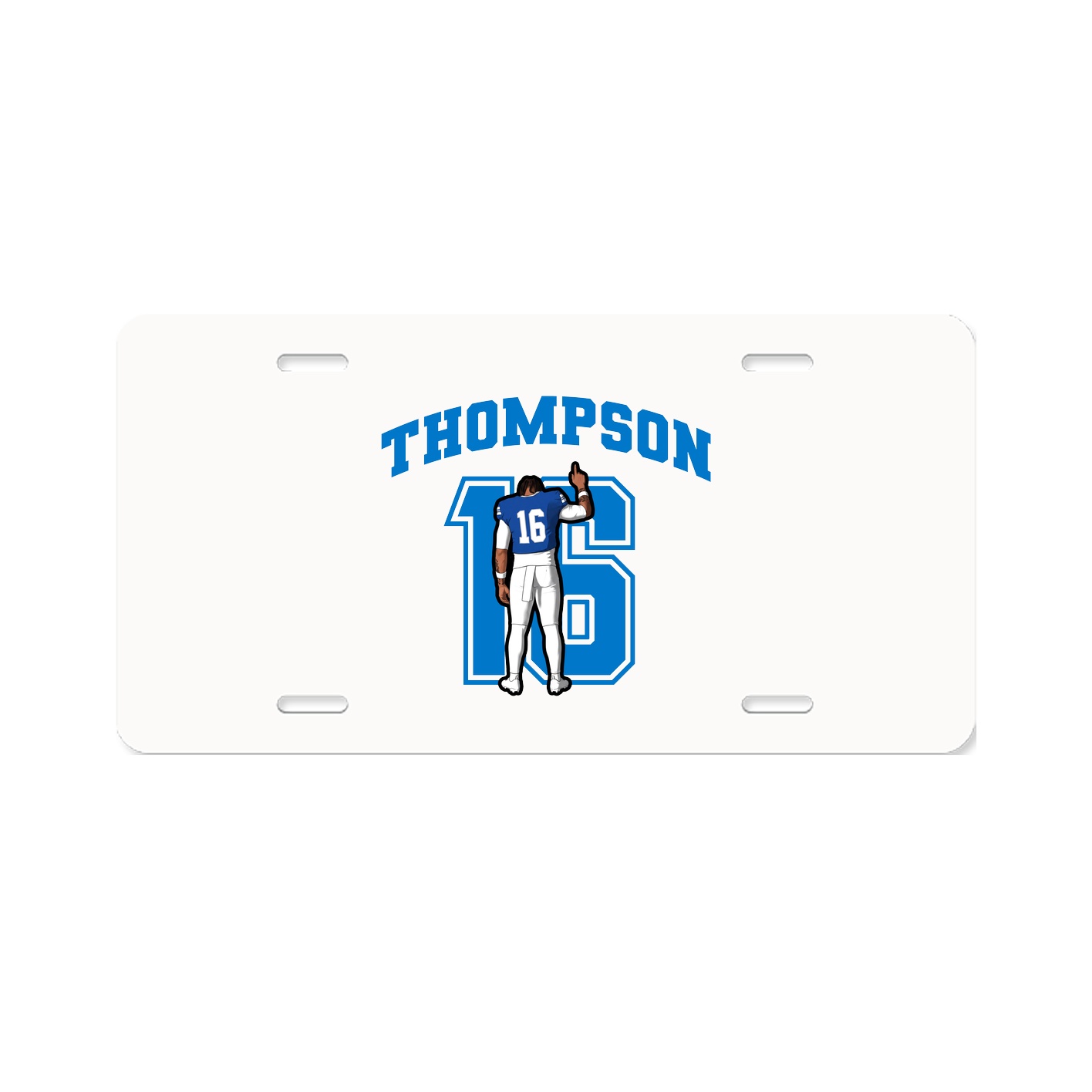License Plate — Number in Classic
