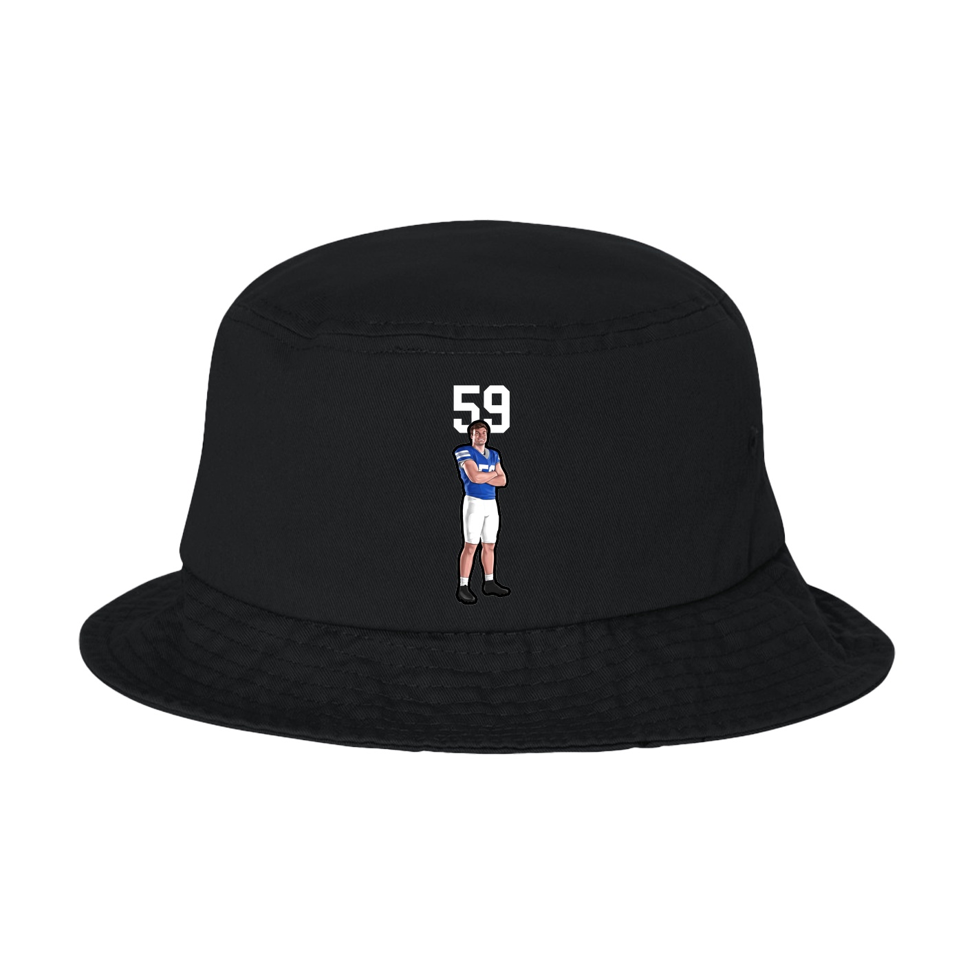 Bucket Cap — Number Top in Black