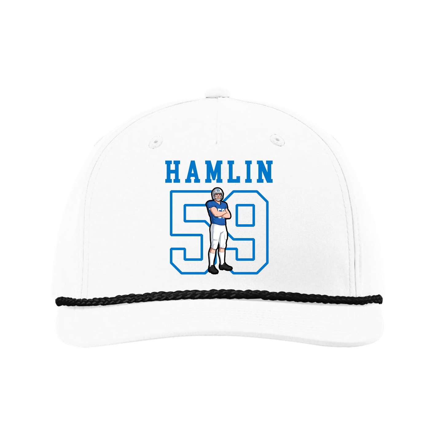Five-Panel Classic Rope Cap — Shirsey in White
