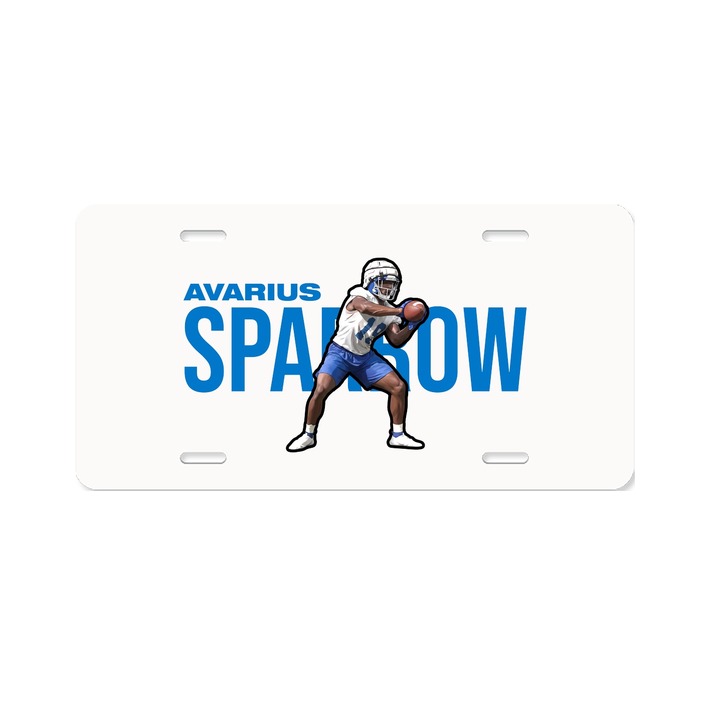License Plate — Player Name in Classic