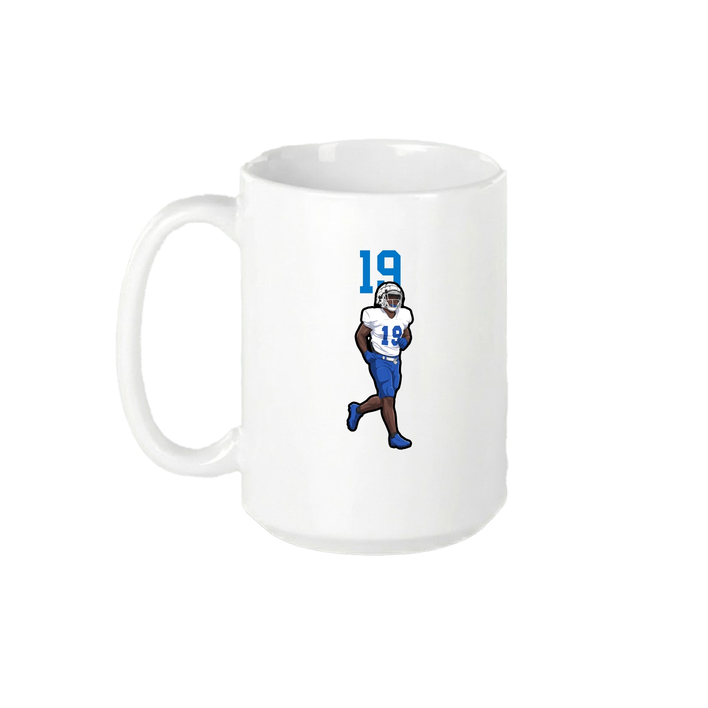 15oz Coffee Mug — Number Top in White