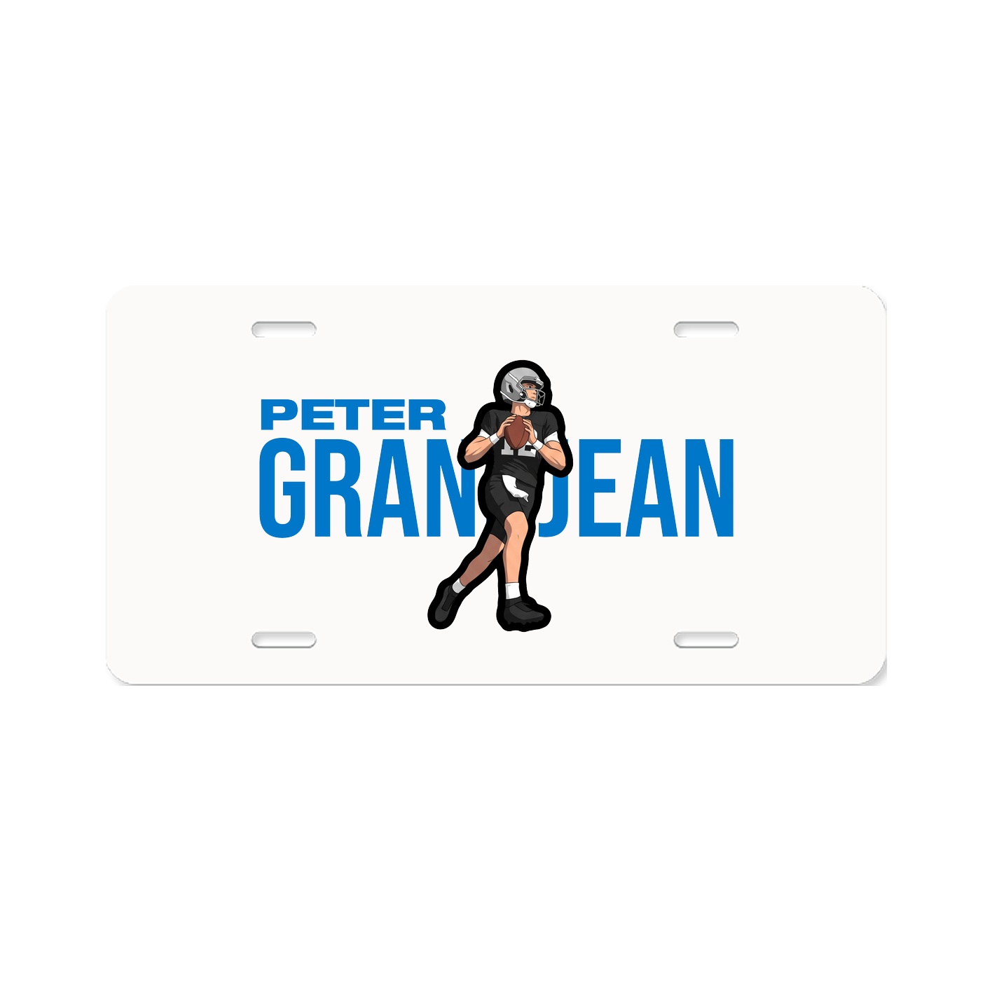 License Plate — Player Name in Classic
