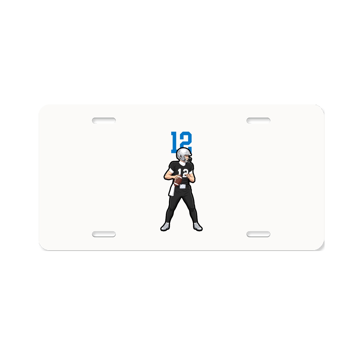 License Plate — Number Top in Classic