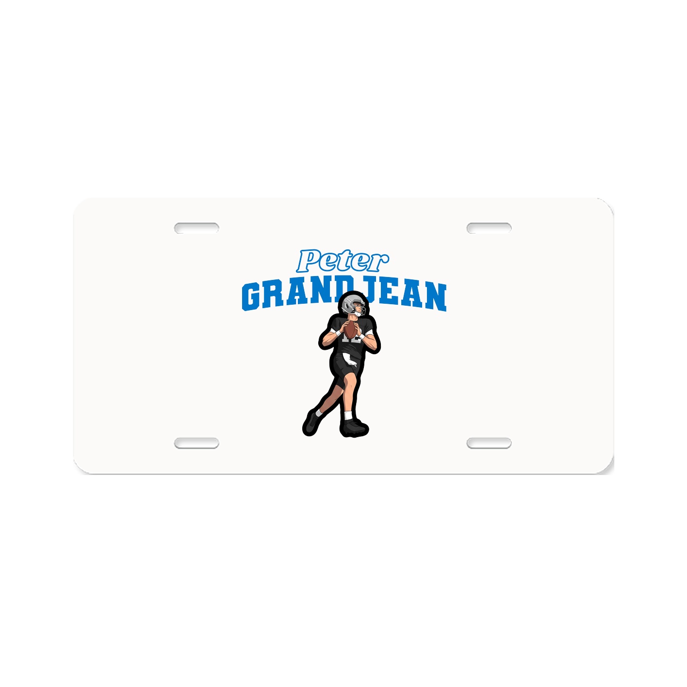 License Plate — Name Arch in Classic