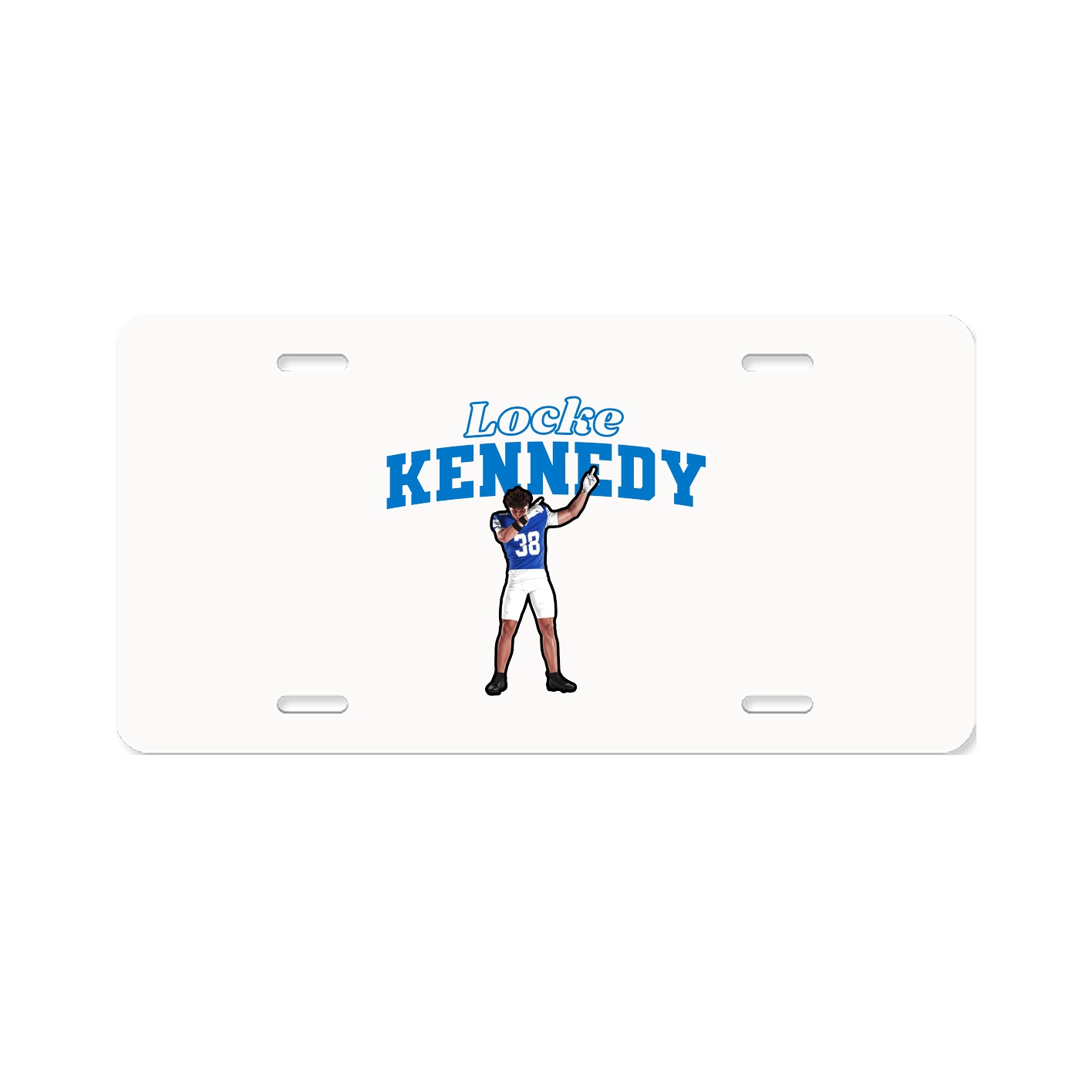 License Plate — Name Arch in Classic