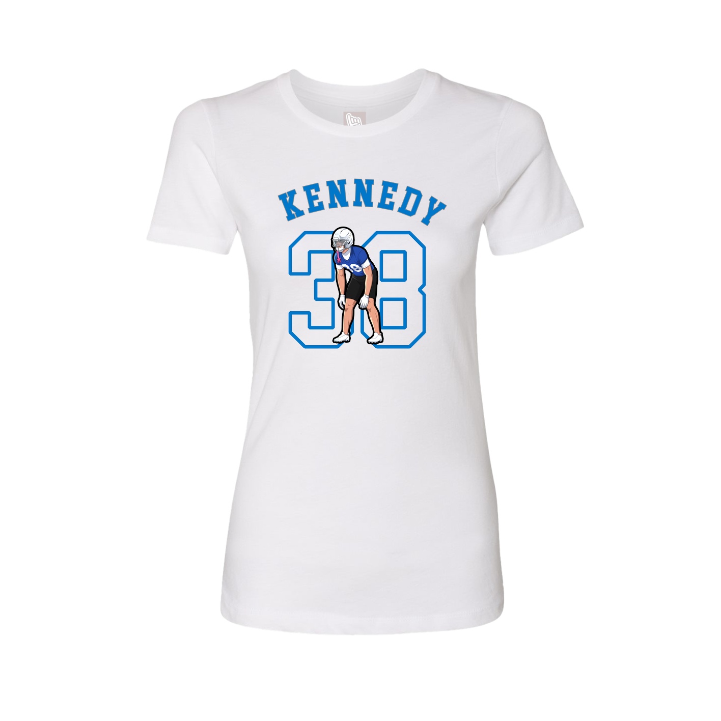 Fitted Women's Tee — Shirsey Arch in White